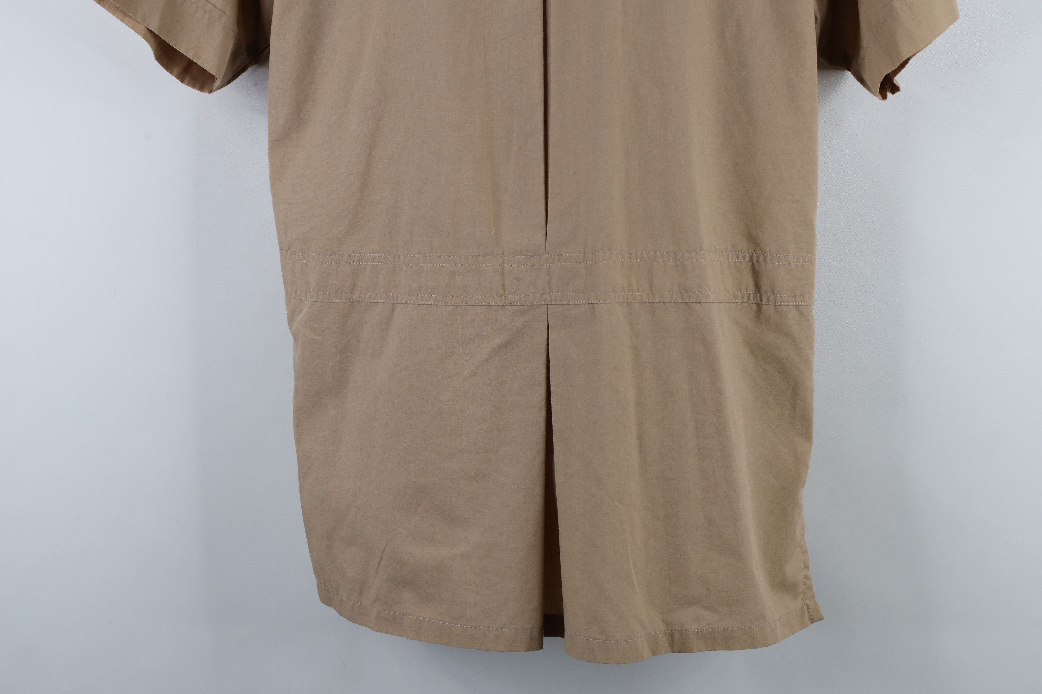 Vintage Vintage 90s Streetwear Safari Bush Button Shirt Beige Size US S / EU 44-46 / 1 - 11 Thumbnail