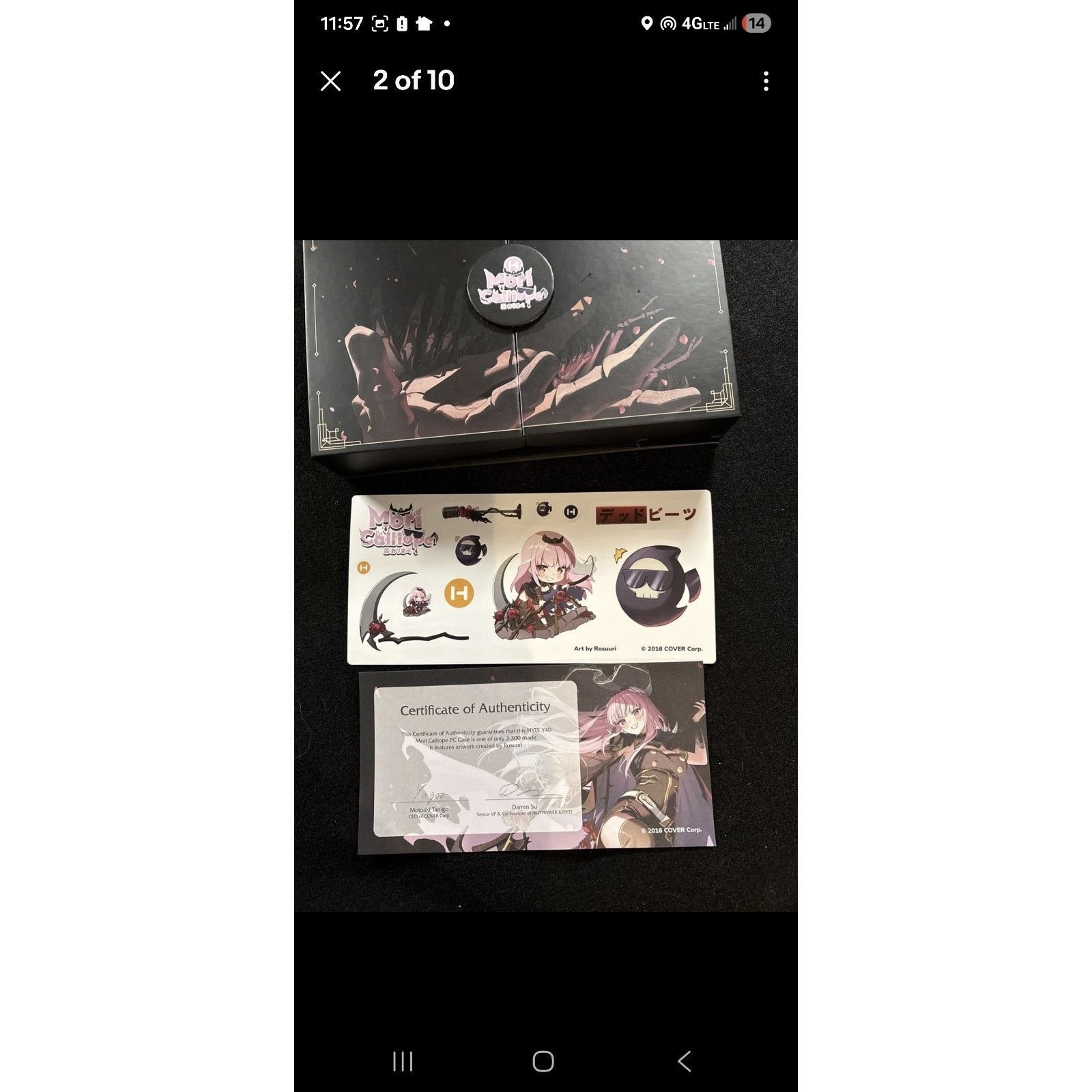 Anime Hyte 420 Mori Calliope Limited Edition Collectors Box Size ONE SIZE - 2 Thumbnail
