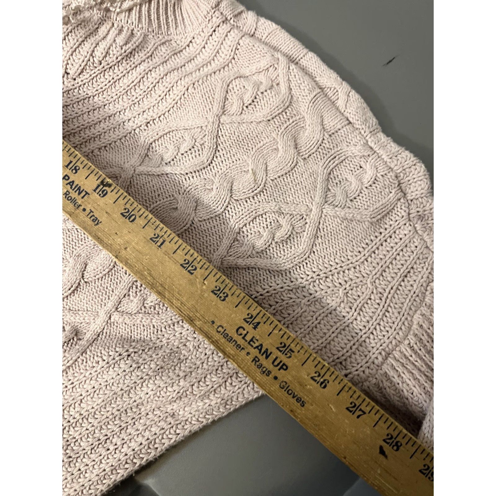 Aeropostale Aeropostale Women's Medium Mauve/Pink Cable Knit Sweater Crewneck Open Knit Pullover Size M / US 6-8 / IT 42-44 - 5 Thumbnail