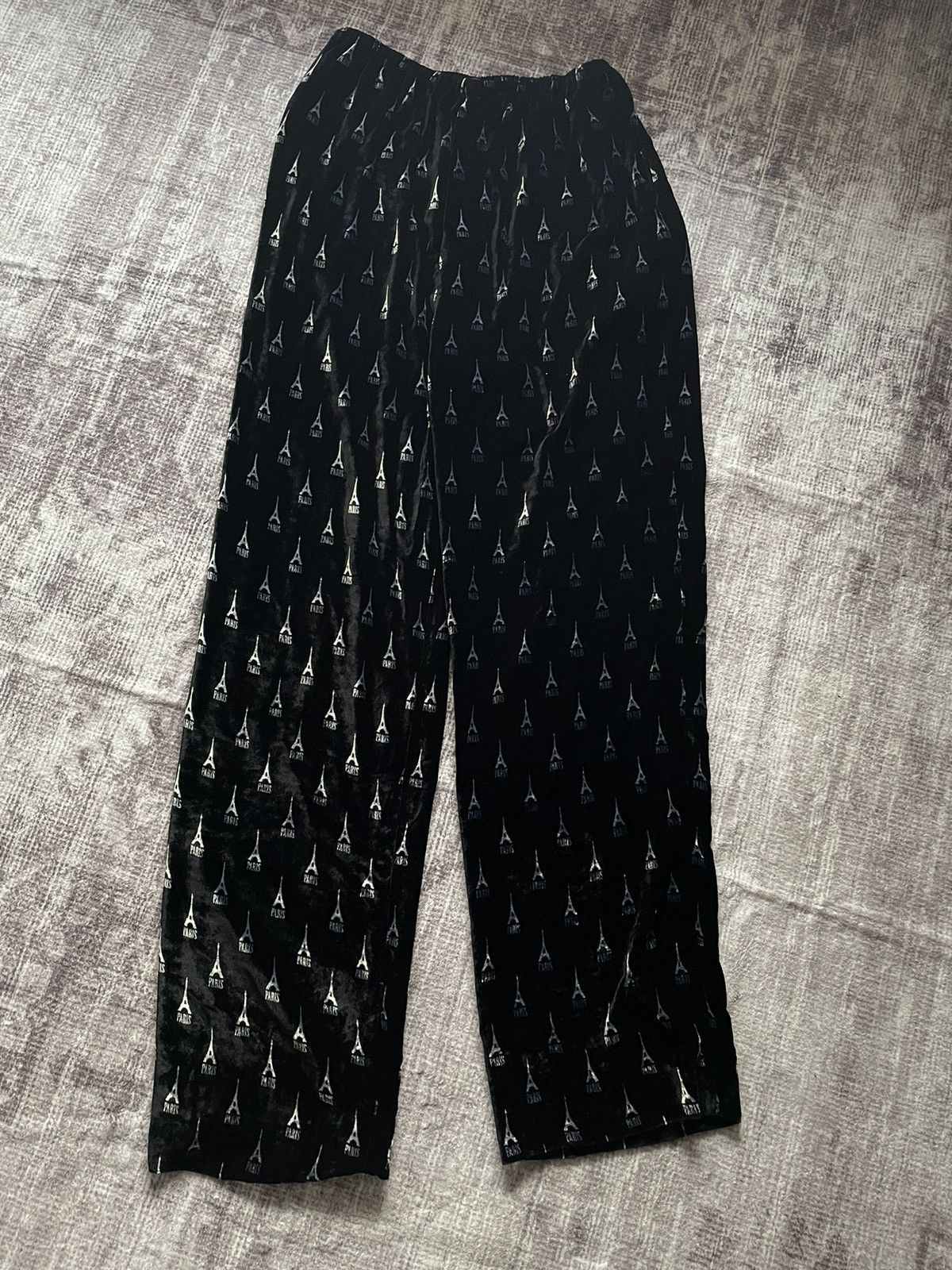 Balenciaga Balenciaga FW19 Eiffel Tower Silk Pajama Pants Size US 32 / EU 48 - 1 Thumbnail