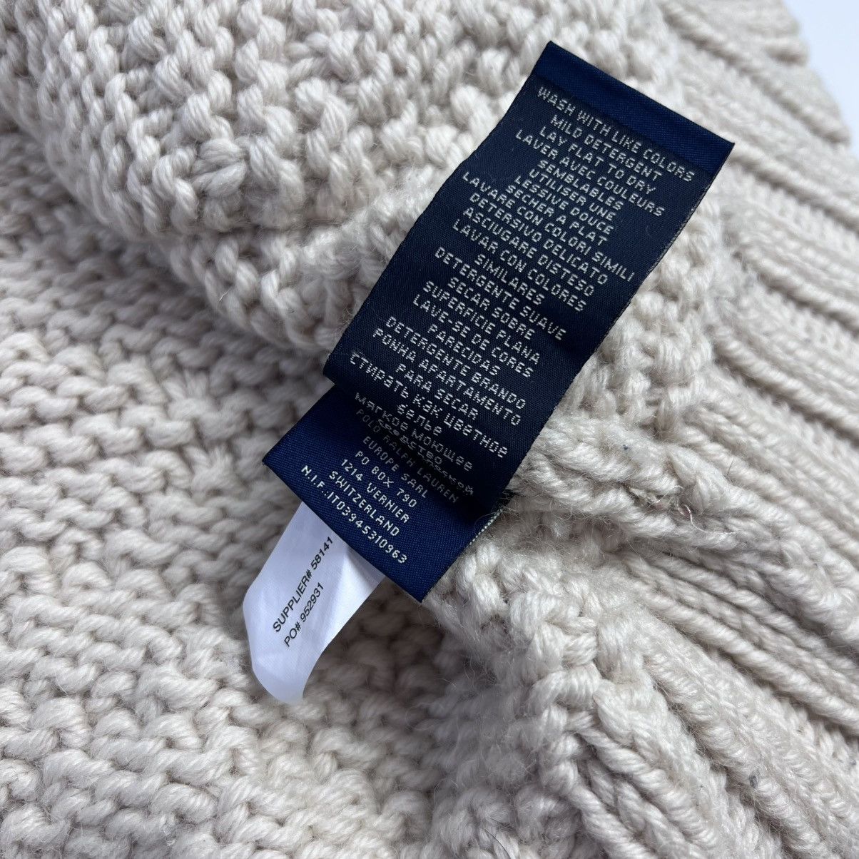 Ralph Lauren × Vintage Ralph Lauren heavyweight wool knit cardigan vest Size M / US 6-8 / IT 42-44 - 8 Thumbnail
