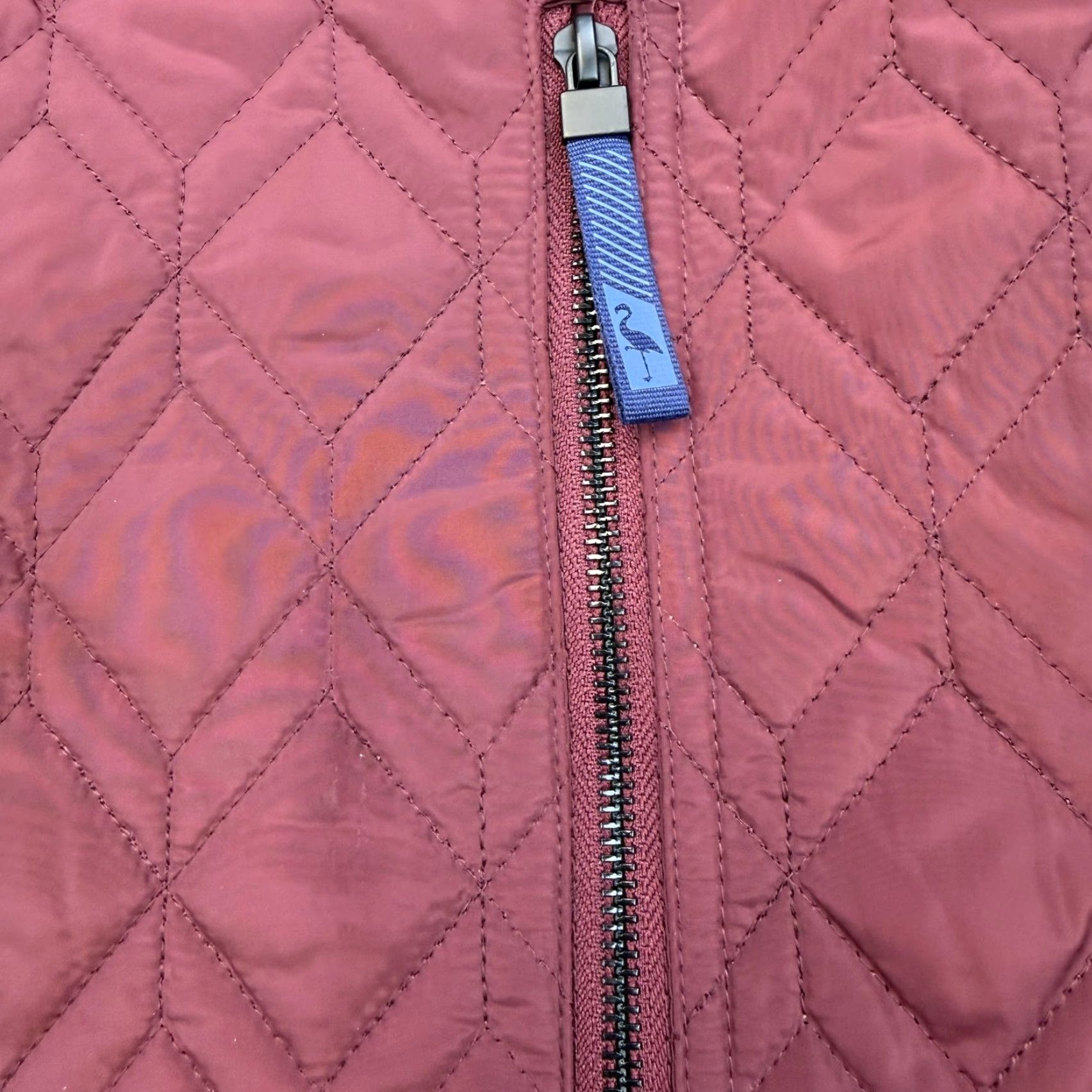 Tailorbyrd TailorByrd Vest Mens 2XLT Burgundy Red Quilted Zip Pockets Lined Flamingo Bird Size US XXL / EU 58 / 5 - 5 Thumbnail