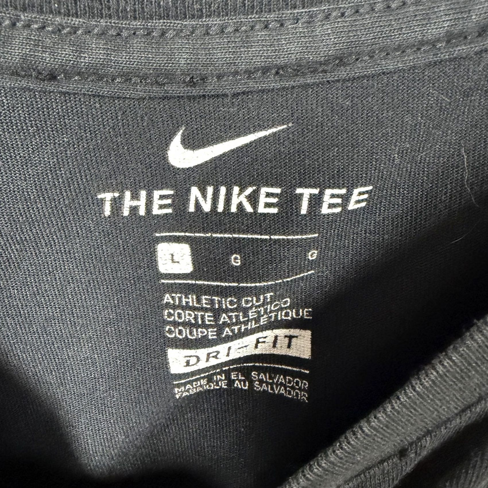 Nike Nike Just Do It Basketball Dri-Fit T-Shirt L Men Black Short Sleeve Crew Neck Logo Graphic Print Nike Dri-FIT Athletic Core Streetwear 2010s Size US L / EU 52-54 / 3 - 4 Thumbnail