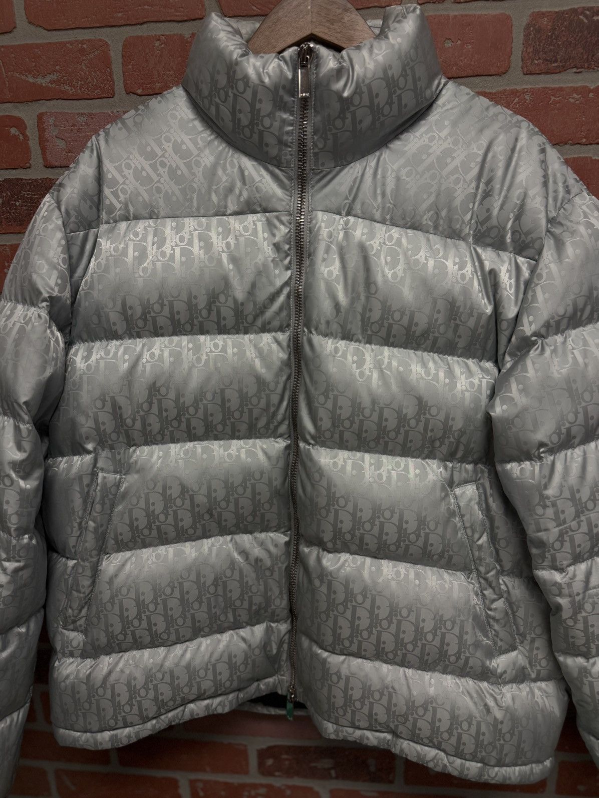 Dior Dior Puffer Jacket Silver $3100 Retail Size 58(XXL) 🧼 Size US XXL / EU 58 / 5 - 9 Thumbnail