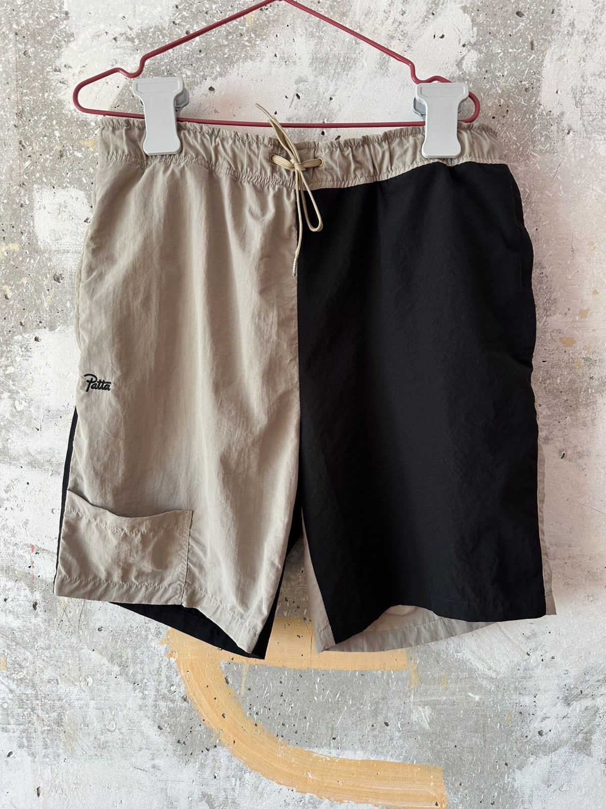 Patta Patta Double Colour Black Beige Swim Summer Shorts Size US 32 / EU 48 - 8 Thumbnail