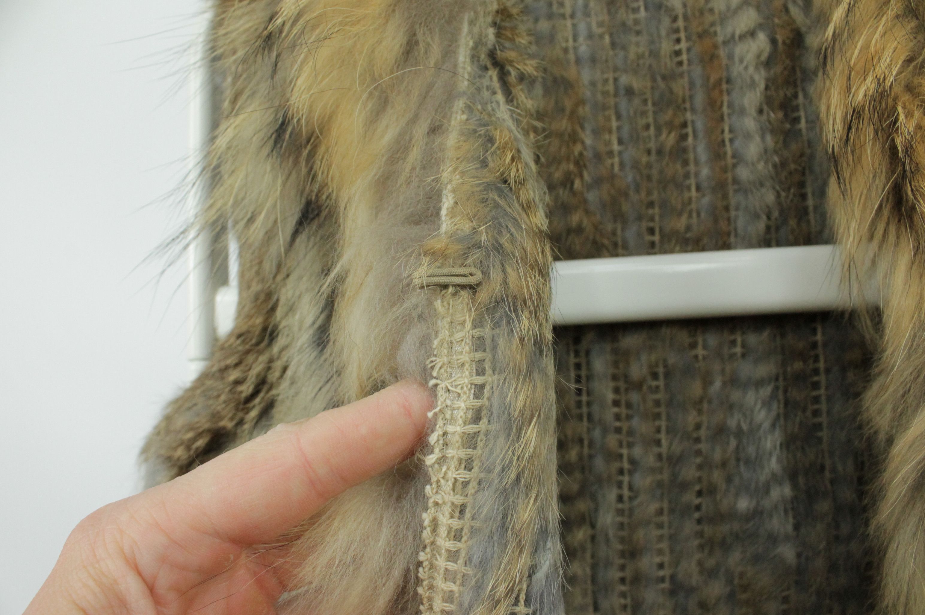Other Natural Dark Fur Rabbit Vest Size M / US 6-8 / IT 42-44 - 8 Thumbnail
