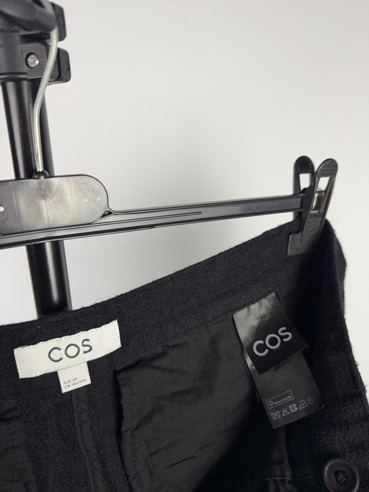 Cos Avant Garde Retro COS Wool Cropped Tapered Black Pants EU48 Size 30" / US 8 / IT 44 - 9 Thumbnail