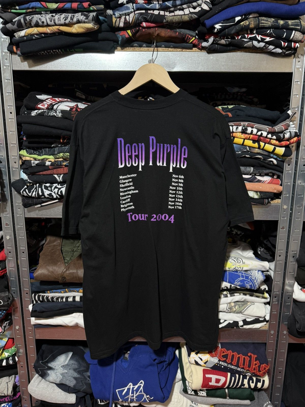 Vintage Vintage Deep Purple Tour 2004 Rock Band T-Shirt Hype Y2K Size US XL / EU 56 / 4 - 2 Thumbnail