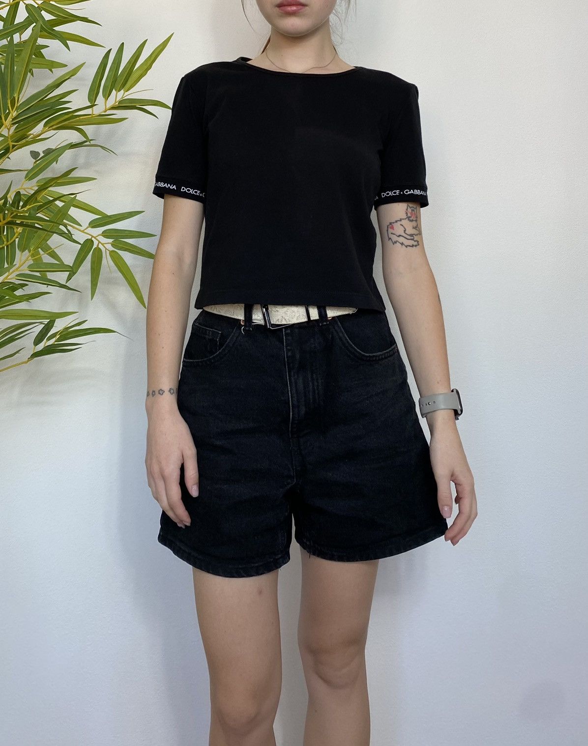Dolce & Gabbana VINTAGE DOLCE&GABBANA CROPPED TEE Size S / US 4 / IT 40 - 2 Thumbnail