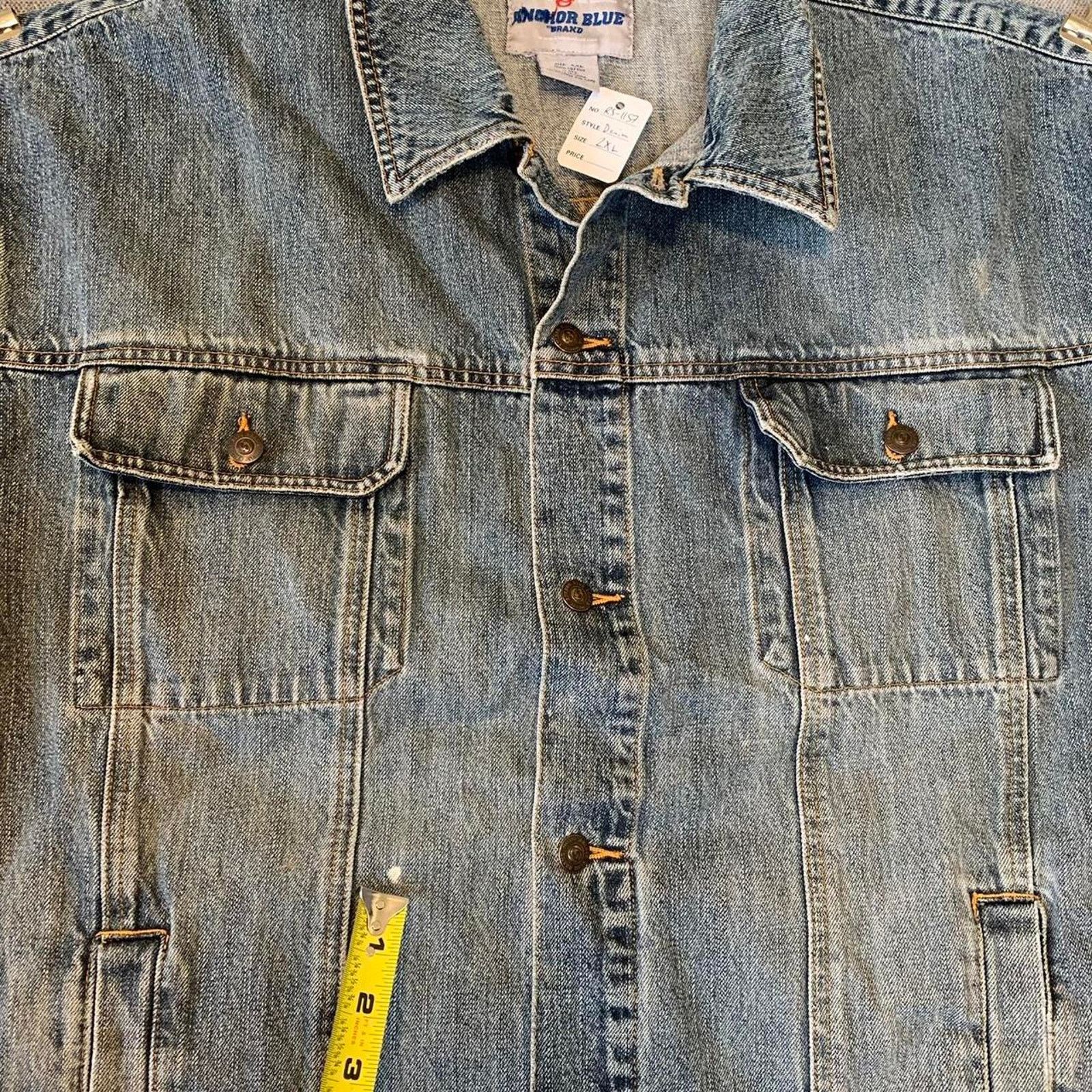 Anchor Blue Y2K Anchor Blue Denim Jacket Size US XXL / EU 58 / 5 - 8 Thumbnail
