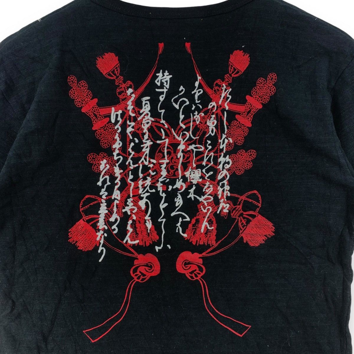 Japanese Brand JAPAN TRADITIONAL SHARAKU Kimono Samurai Helmet Tee Shirt Size L / US 10 / IT 46 - 2 Thumbnail