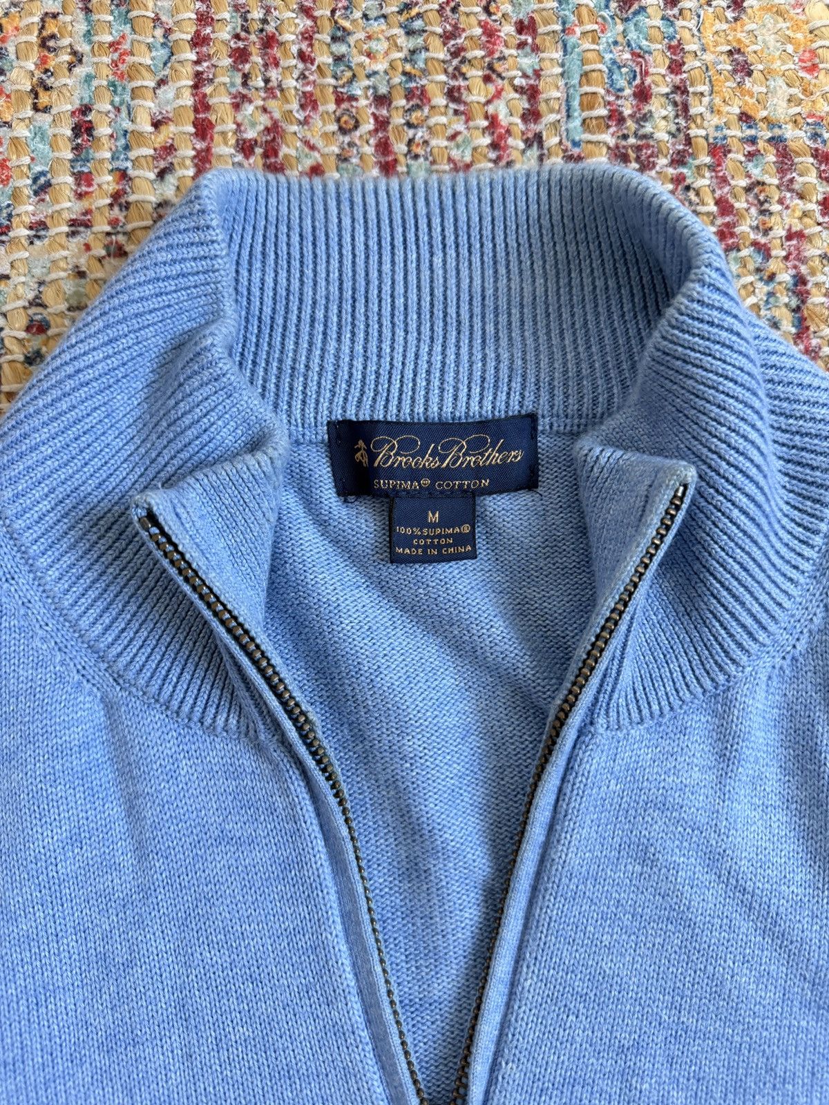 Brooks Brothers Brooks Brothers Supima Cotton Quarter-Zip Sweater Size US M / EU 48-50 / 2 - 3 Thumbnail