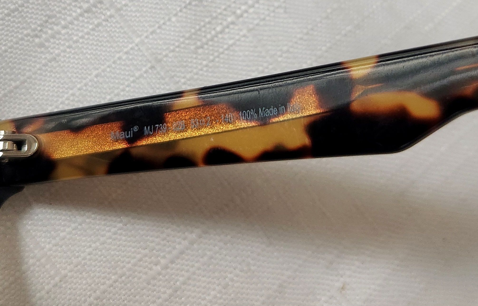 Maui Jim Maui Jim Heliconia MJ 739-02B Square Black Sunglasses Size ONE SIZE - 8 Thumbnail