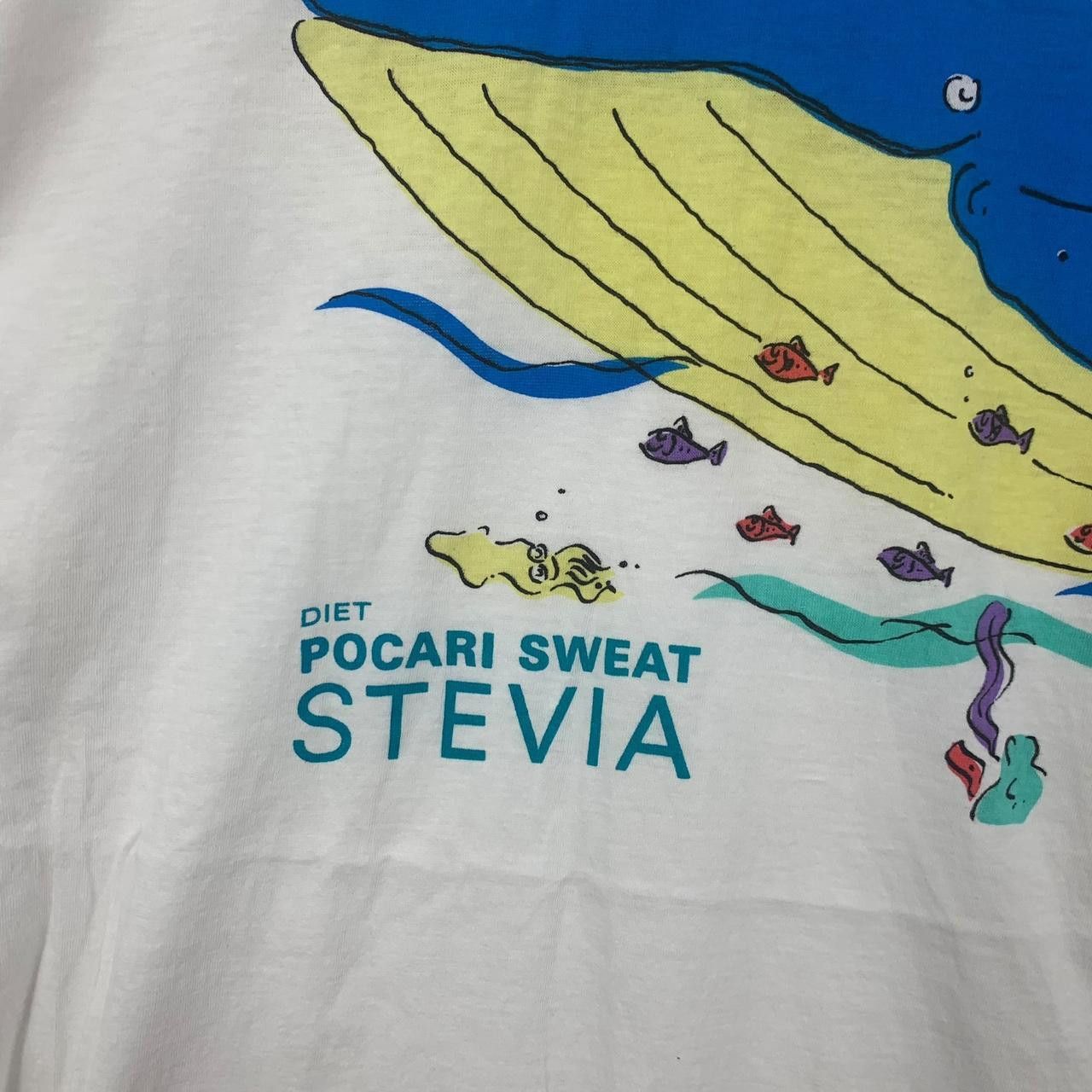 Vintage Vintage 80’ POCARI SWEAT STEVIA DIET Japan Ads Tee Shirt Size US L / EU 52-54 / 3 - 5 Thumbnail