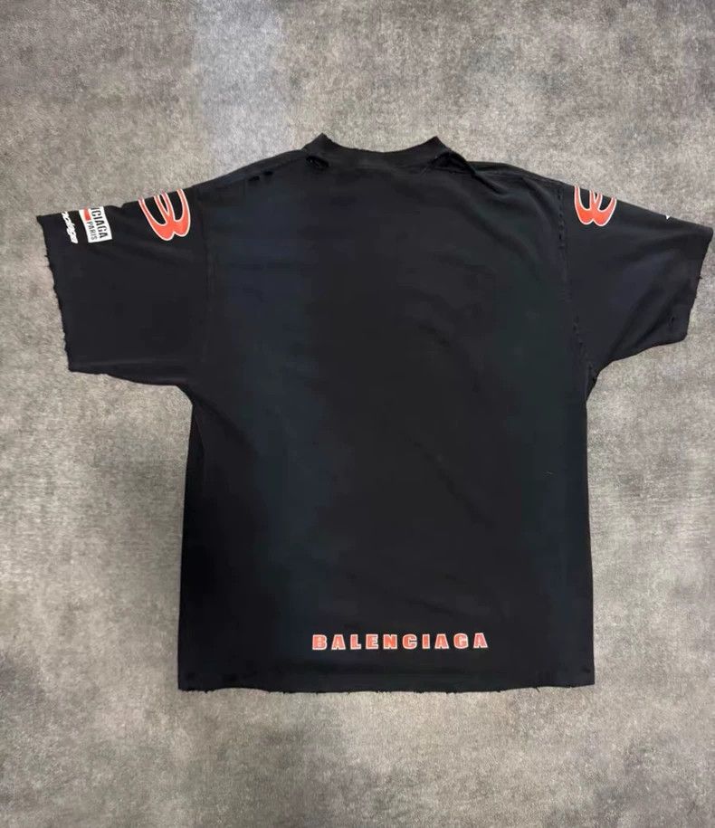 Balenciaga Balenciaga Black Logo Printed Cotton Short Sleeve T-Shirt Size US S / EU 44-46 / 1 - 2 Thumbnail