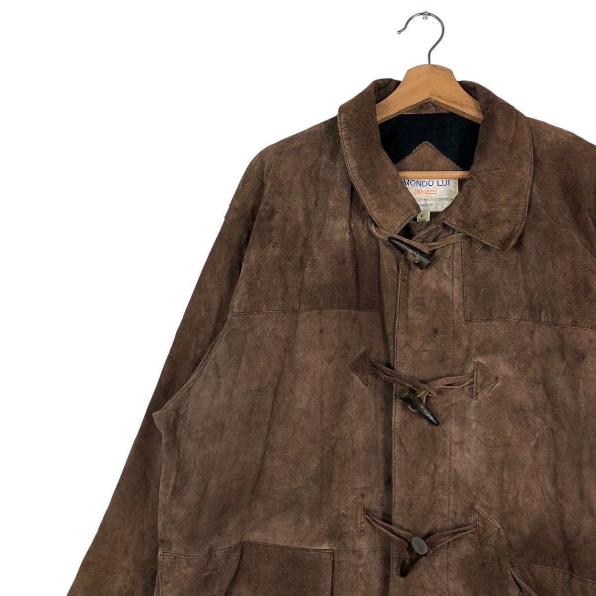 Japanese Brand 🔥Vintage Long Leather Jacket Mondo Lui Issey Miyake Blanket Size US M / EU 48-50 / 2 - 7 Thumbnail