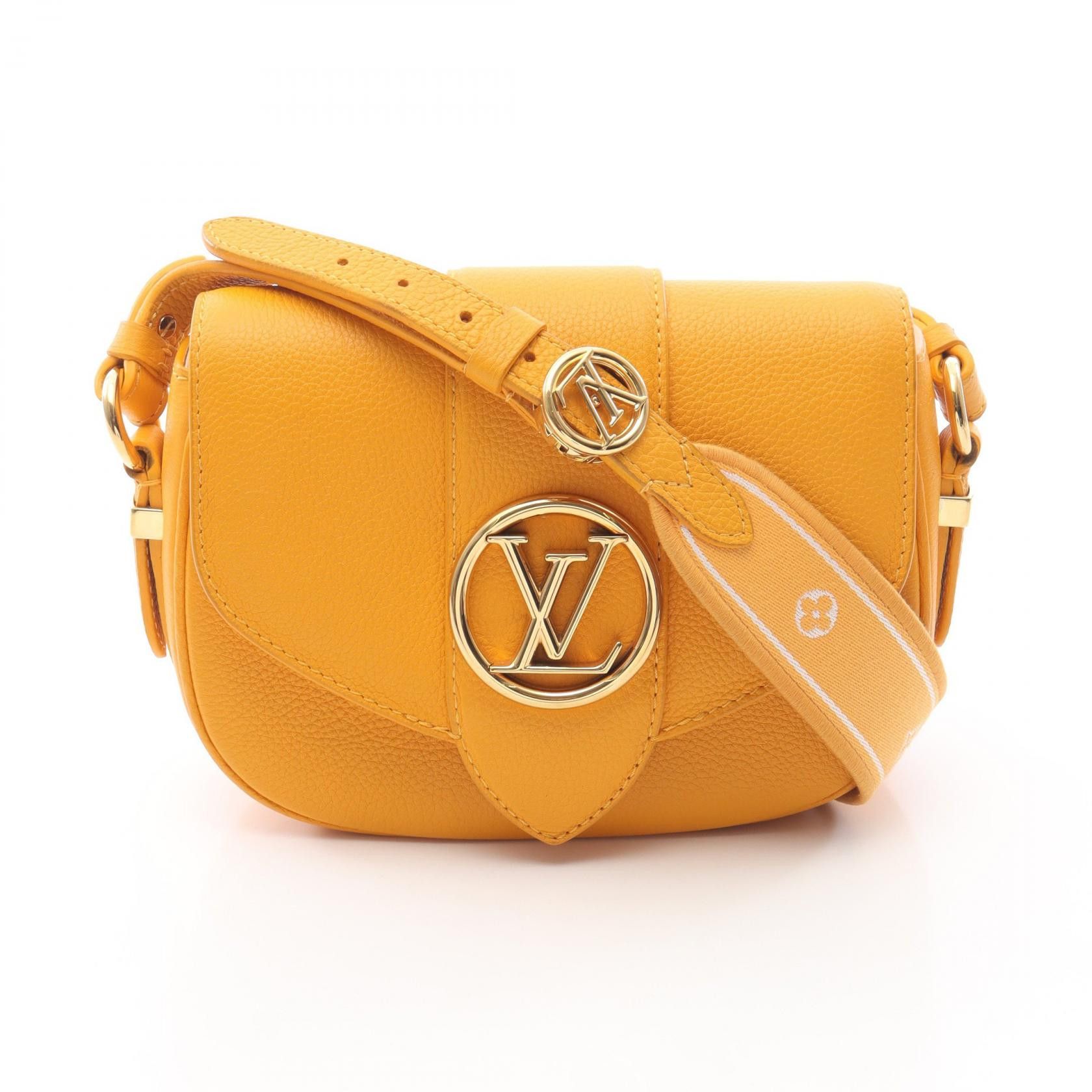 Louis Vuitton Louis Vuitton Louis Vuitton LV Pont 9 Soft PM Leather Shoulder Bag Leather Shoulder Bag M59290 DUTY FREE for USA Size ONE SIZE - 1 Thumbnail