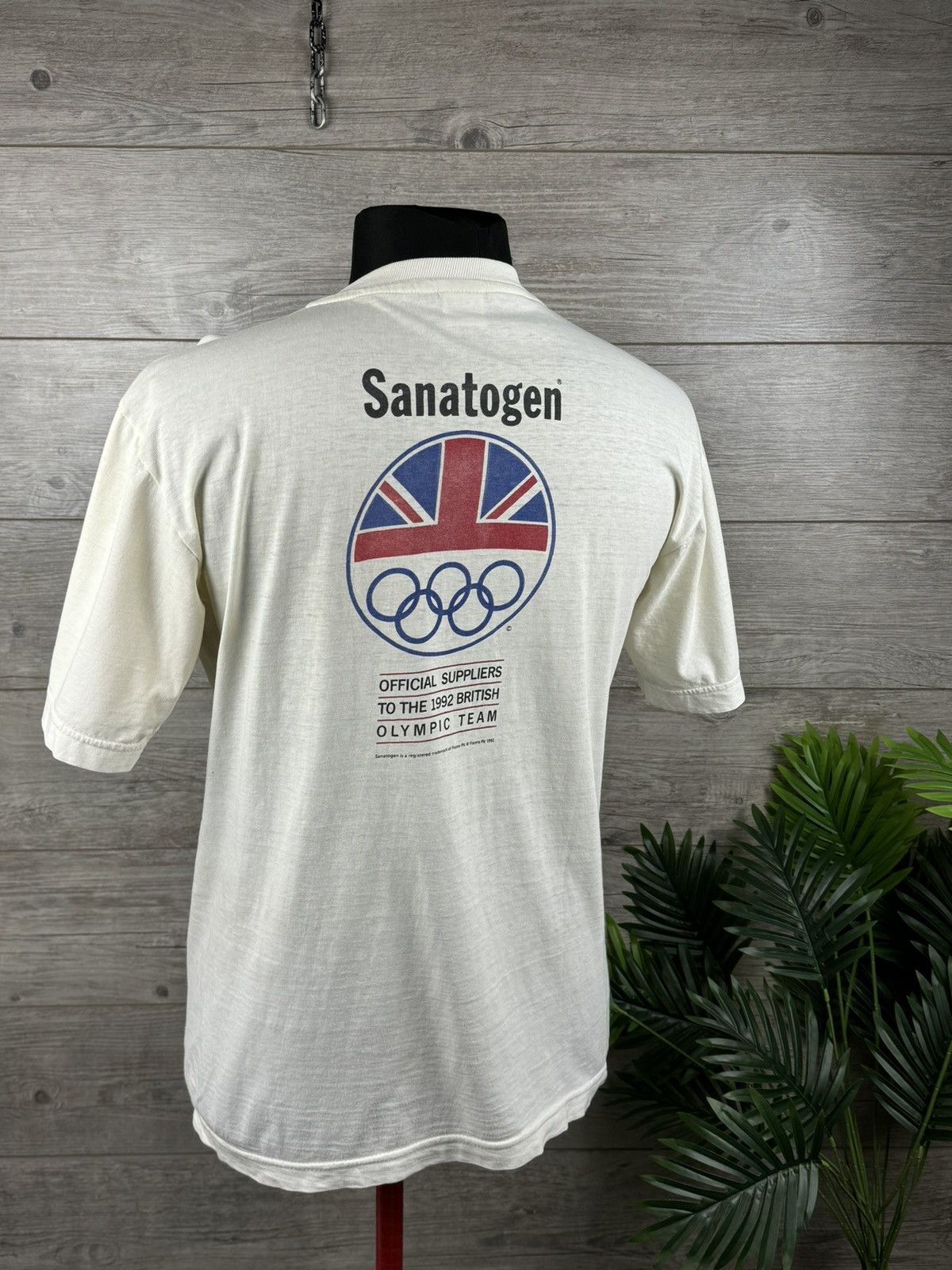 Vintage OFFICIAL SUPPLIERS TO THE 1992 BRITISH OLYMPIC TEAM TEE Size US XL / EU 56 / 4 - 2 Thumbnail