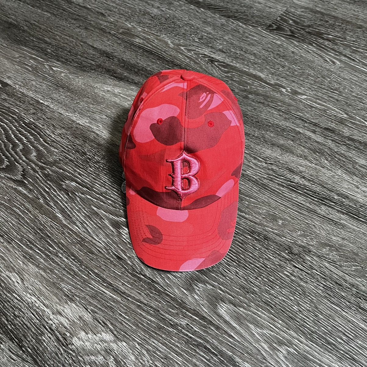 Bape [Avg. Resell: $145] A Bathing Ape BAPE Red Camo Baseball Cap Size ONE SIZE - 1 Thumbnail