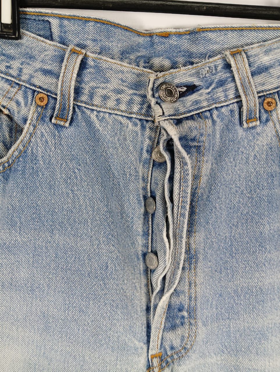 Levi's vintage levis jeans distressed denim 501 usa Size US 34 / EU 50 - 2 Thumbnail