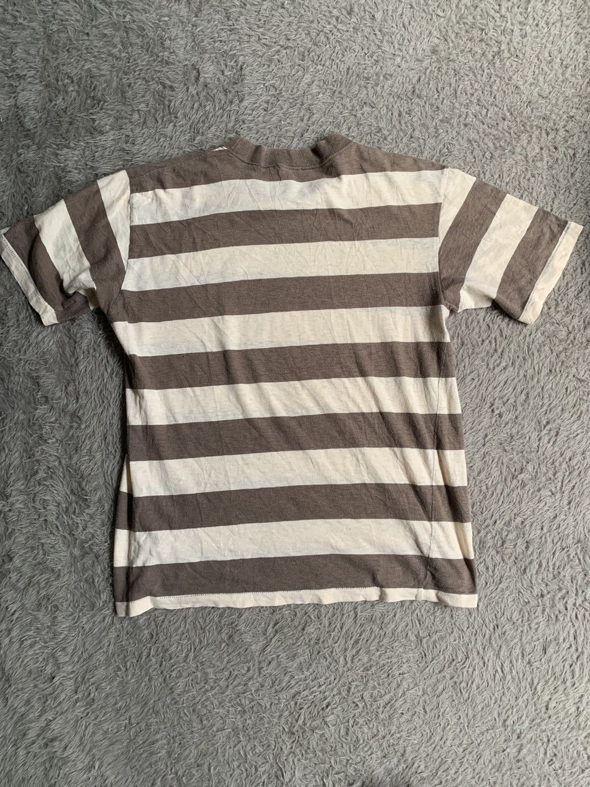 Japanese Brand Vintage Warehouse Usn Prison Stripe Tshirt Tee Size US S / EU 44-46 / 1 - 7 Thumbnail