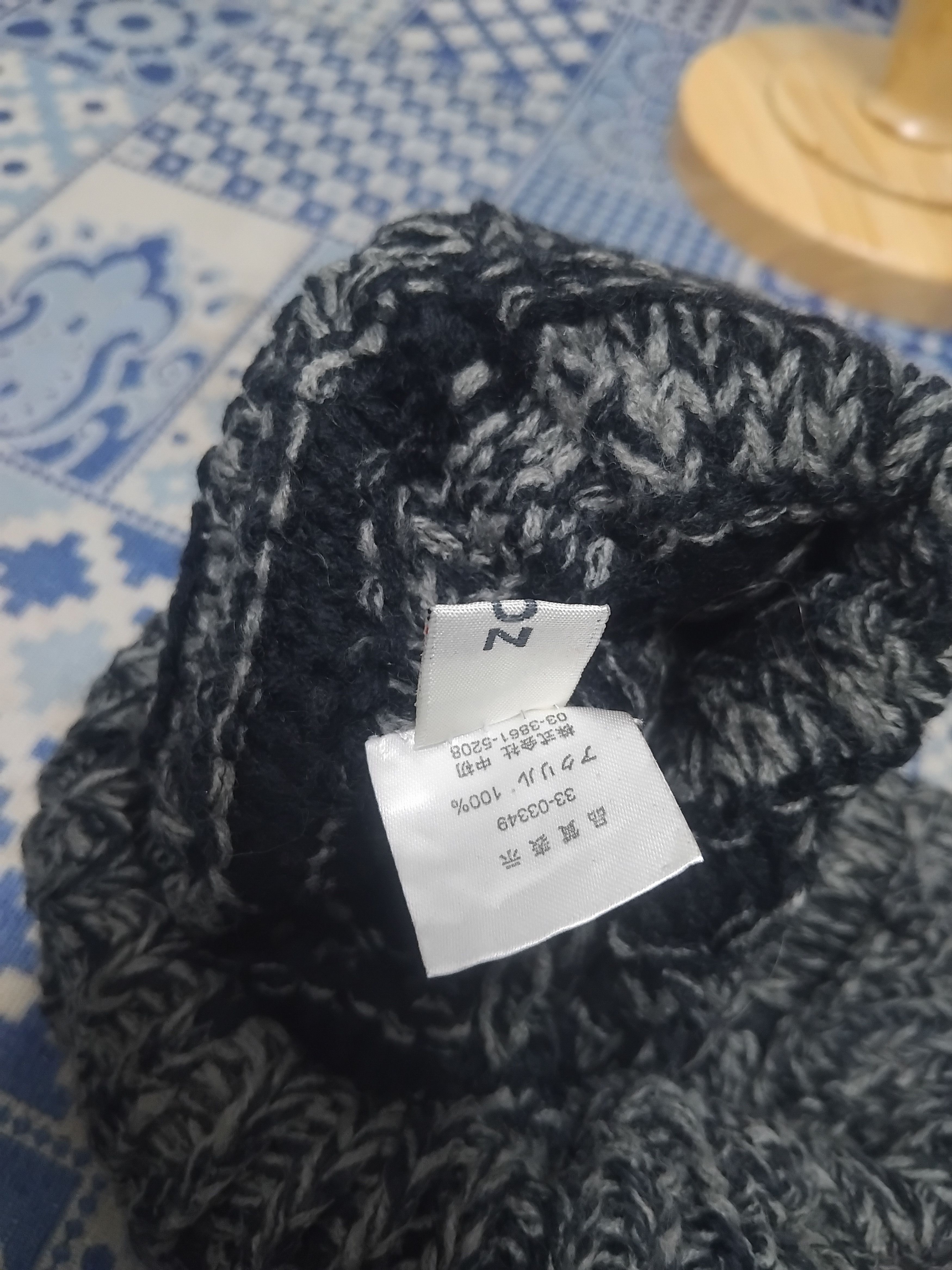 PPFM Stripe gothic style button Beanie Size ONE SIZE - 3 Thumbnail