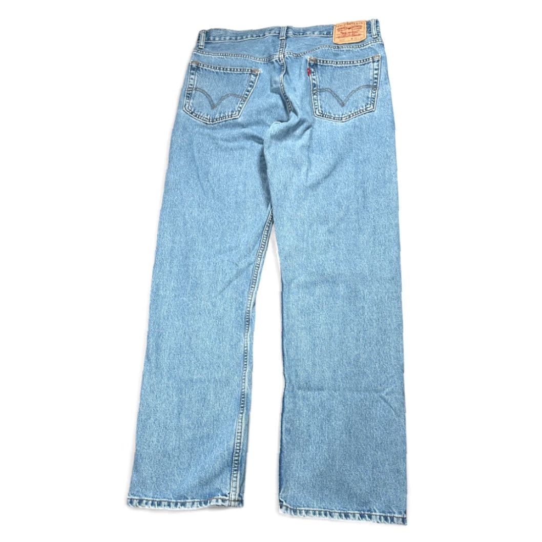 Levi's Levi's 505 Jeans Mens 36x32 Blue Regular Fit Straight Leg Light Wash Denim Y2K Size US 36 / EU 52 - 2 Thumbnail