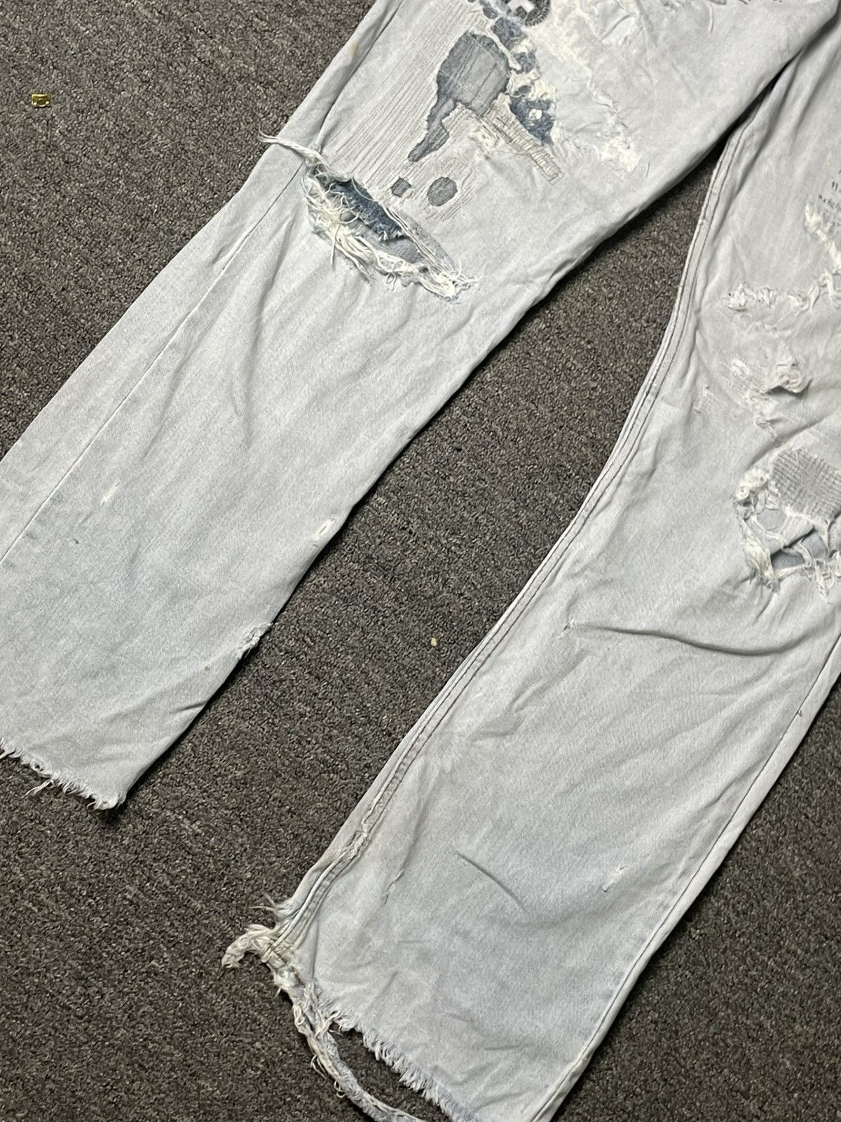 Japanese Brand × Vintage Vintage NYLAUS Custom Ripped Jeans (89) Size US 33 - 4 Thumbnail