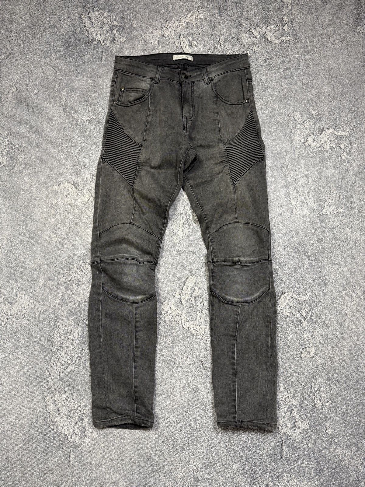 Balmain Balmain Red Biker Pants | Grailed