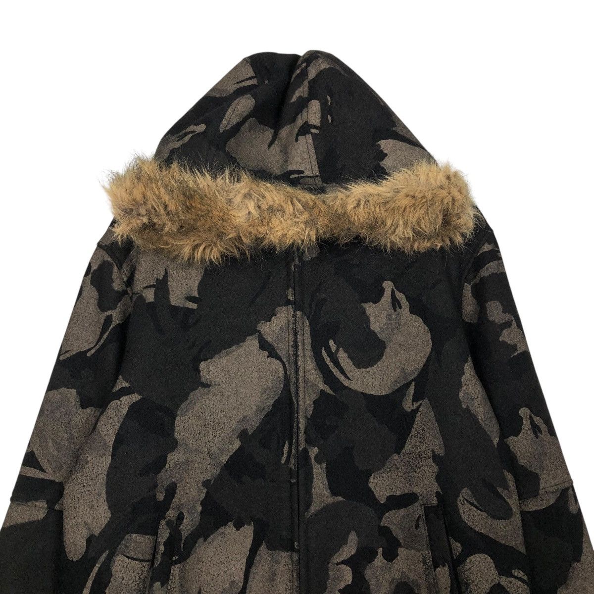 Vintage 🔥VINTAGE BOMBER JACKET VILLE D’ESPOIR CAMOUFLAGE MINK FUR Size US L / EU 52-54 / 3 - 5 Thumbnail