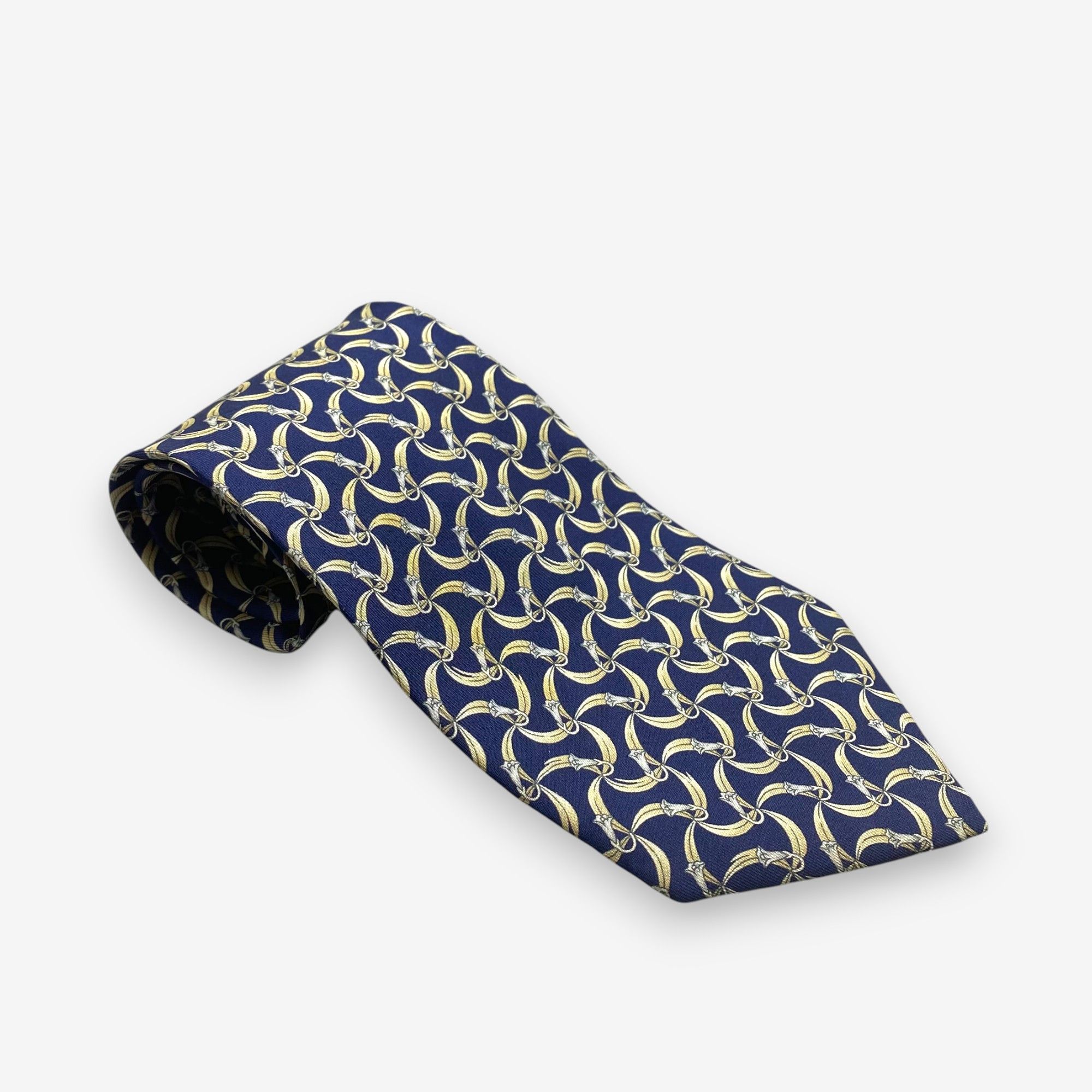 Japanese Brand Vintage Yves Saint Laurent SILK Necktie Cravate Pure Silk Size ONE SIZE - 1 Thumbnail