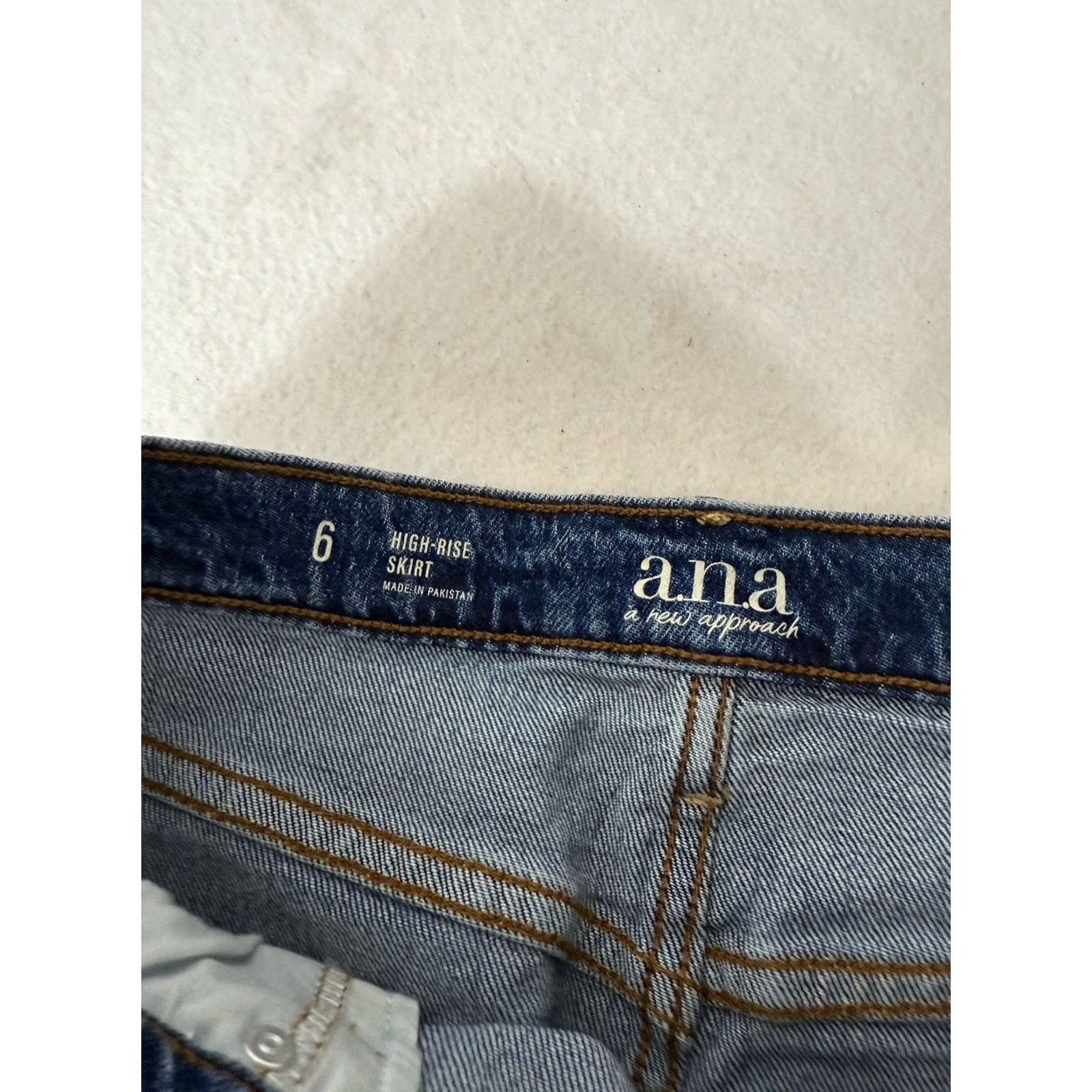 Denime a.n.a Blue Denim Maxi Pencil Skirt Y2K Womens Sz 6 Skirt Slit Pockets Casual Workwear Vintage No Size 28" / US 6 / IT 42 - 7 Thumbnail