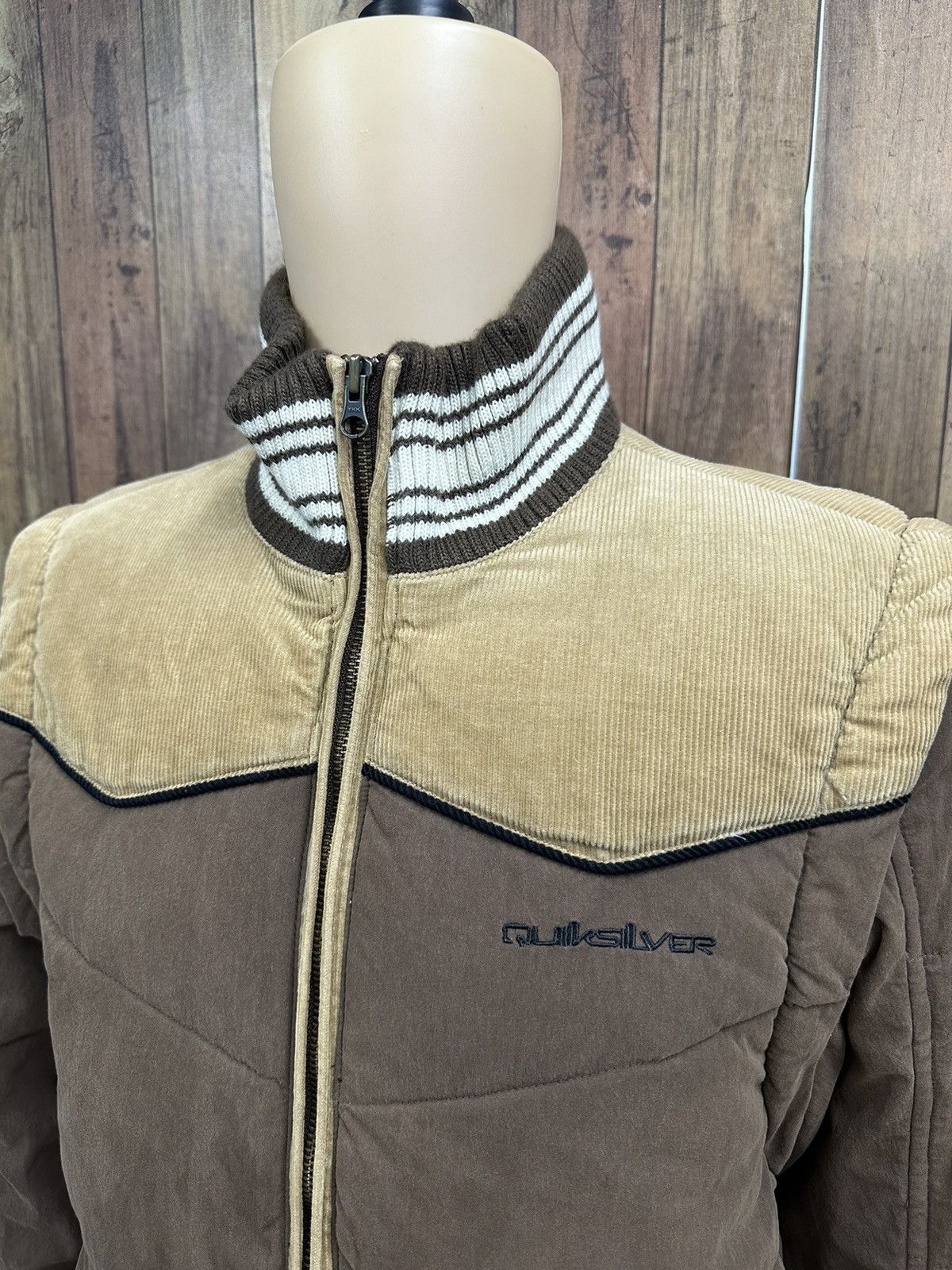 Quiksilver Vintage Quiksilver Down Jacket Z61 Size US L / EU 52-54 / 3 - 3 Thumbnail