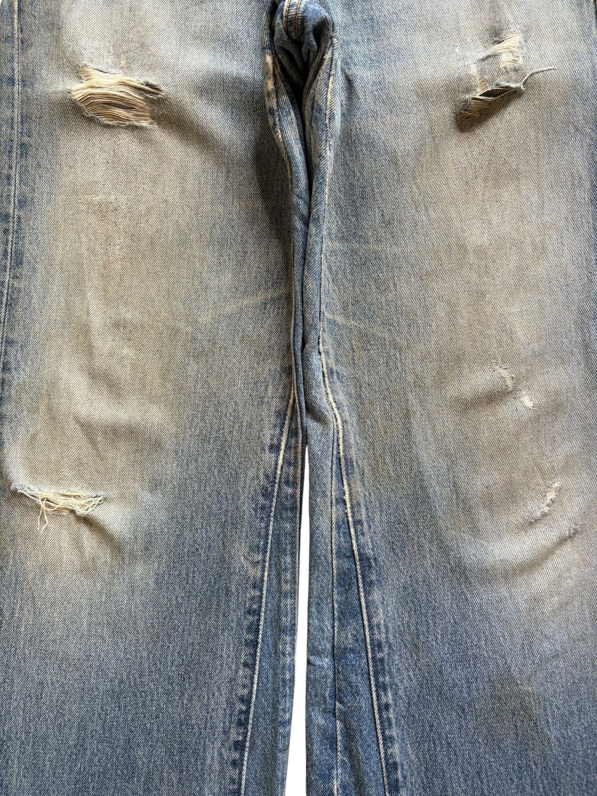 Levi's Vintage Levis 501 Custom Mud Wash Distress Flare Jean Size US 26 / EU 42 - 5 Thumbnail