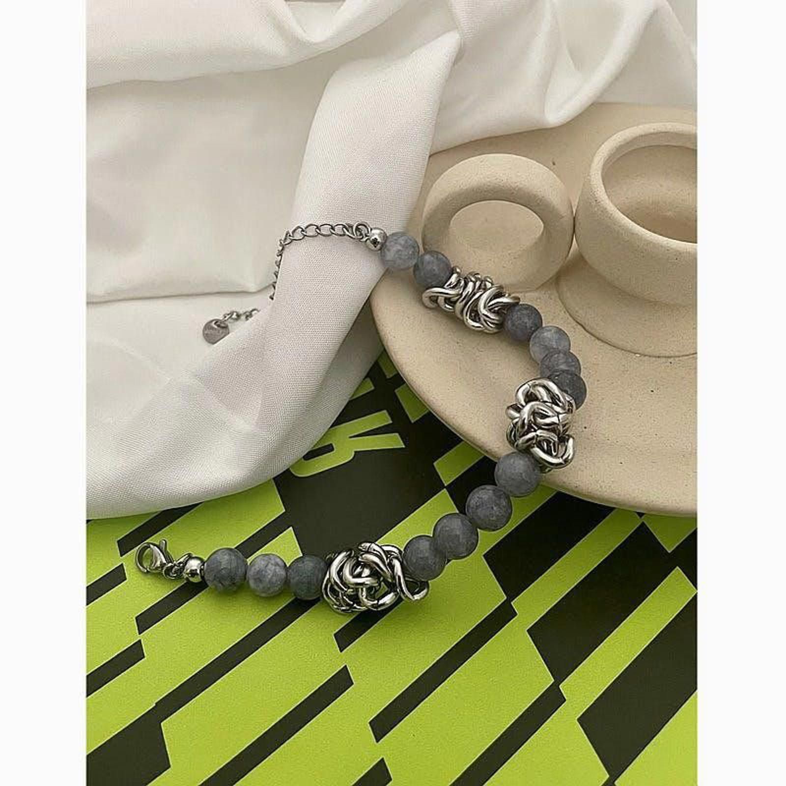 Jewelry Blue Bared Chain Pearl Bracelet Size ONE SIZE - 4 Thumbnail