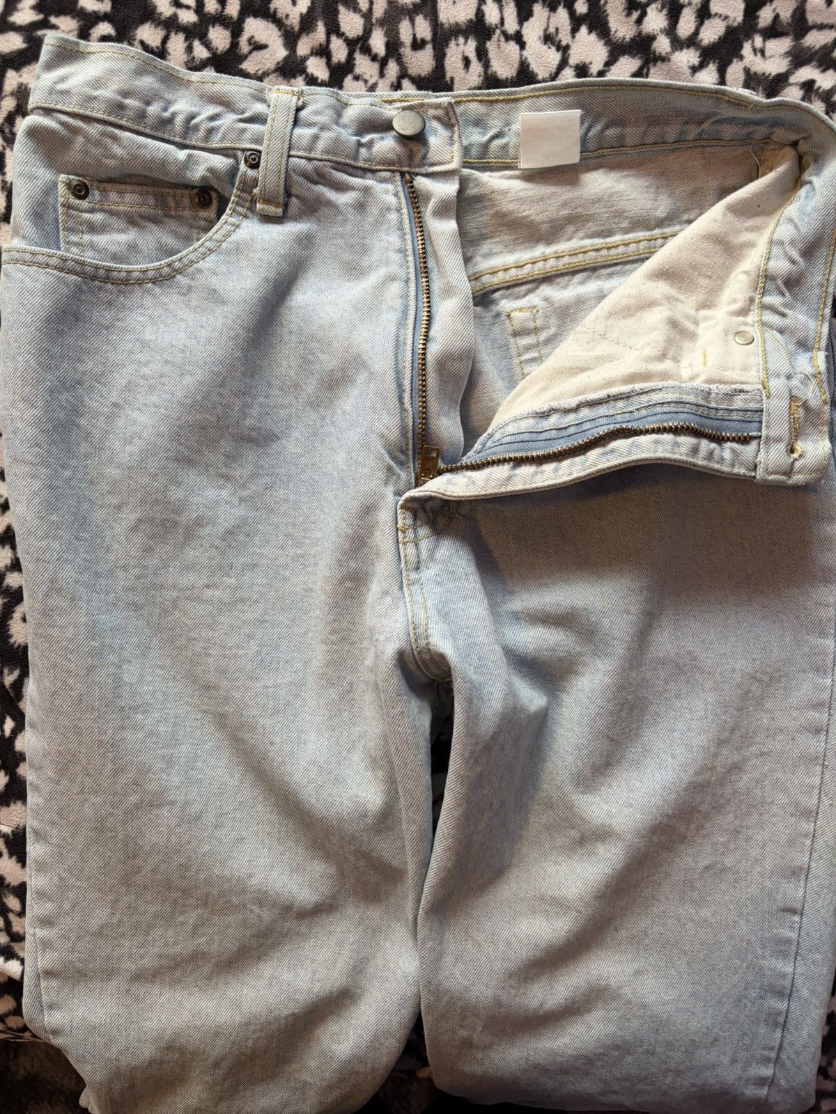 Japanese Brand Vintage Code Bleu Japanese light wash denim jeans Size 36" / US 14 / IT 50 - 6 Thumbnail