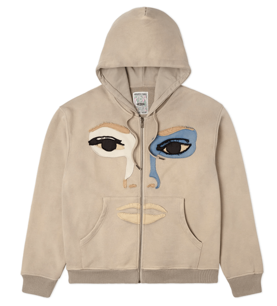 KidSuper KidSuper Patchwork Face Washed Heavyweight Zip Hoodie Size US S / EU 44-46 / 1 - 1 Thumbnail
