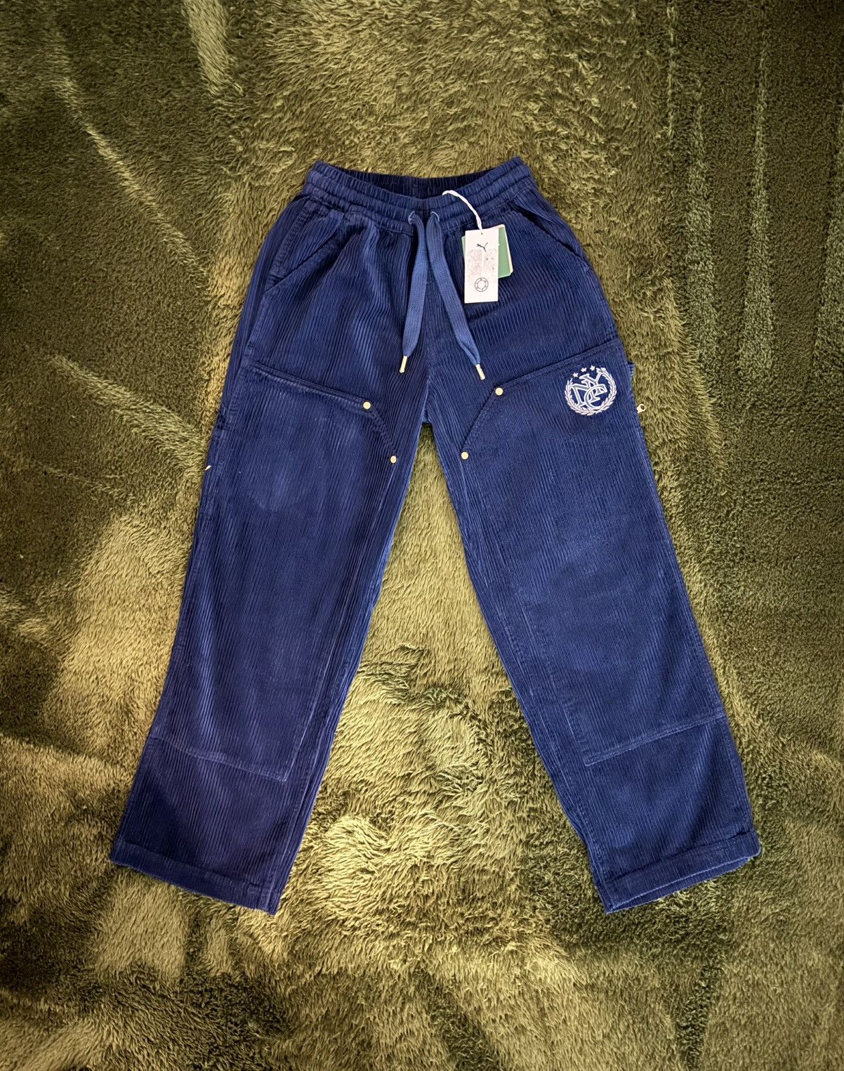 Puma × Rhude [XS] Puma x Rhude rhuigi Corduroy Double Knee Pants navy Size US 32 / EU 48 - 1 Thumbnail