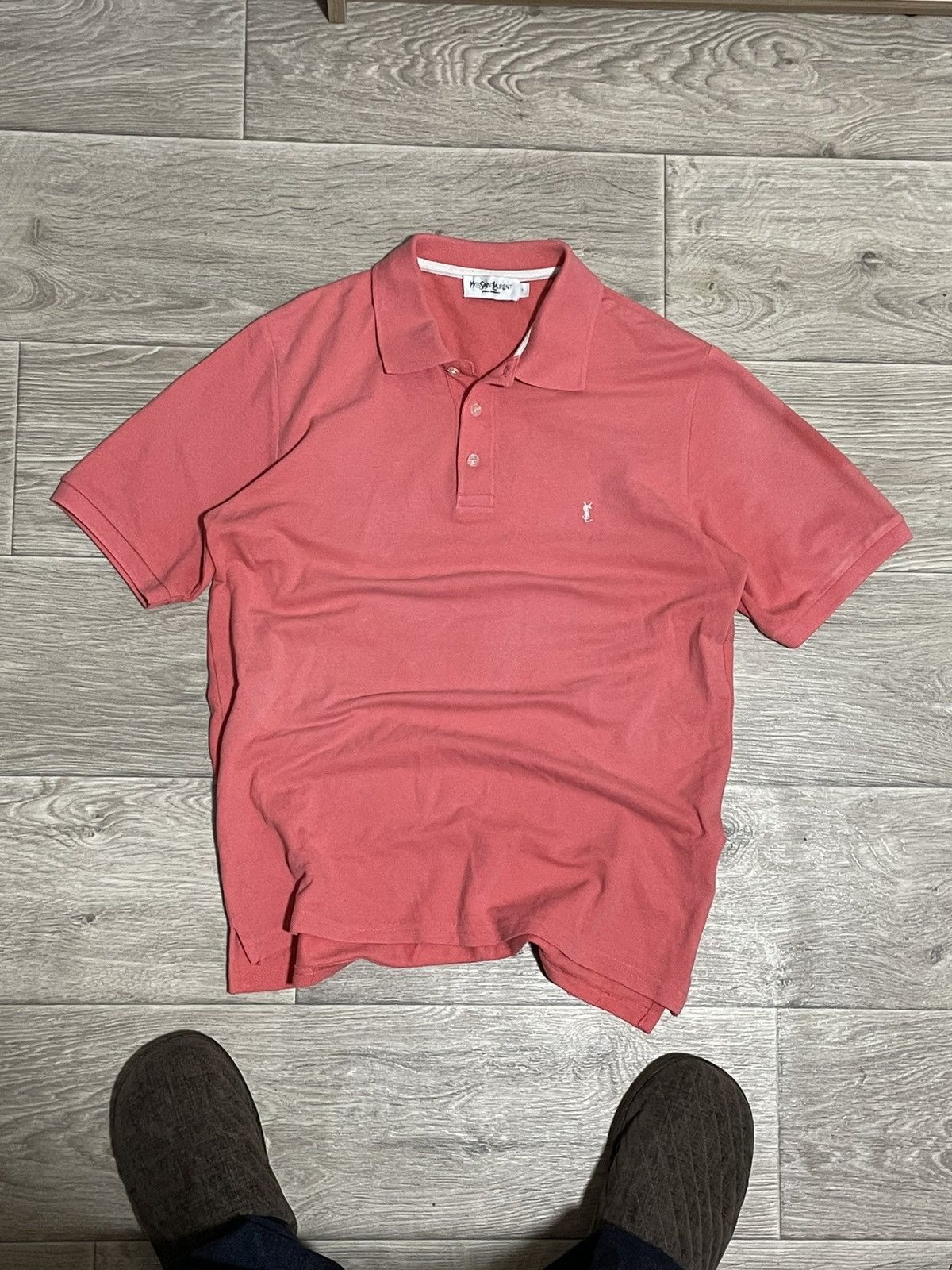Vintage × Yves Saint Laurent Vintage YSL Yves Saint Laurent polo t shirt Size US L / EU 52-54 / 3 - 1 Thumbnail
