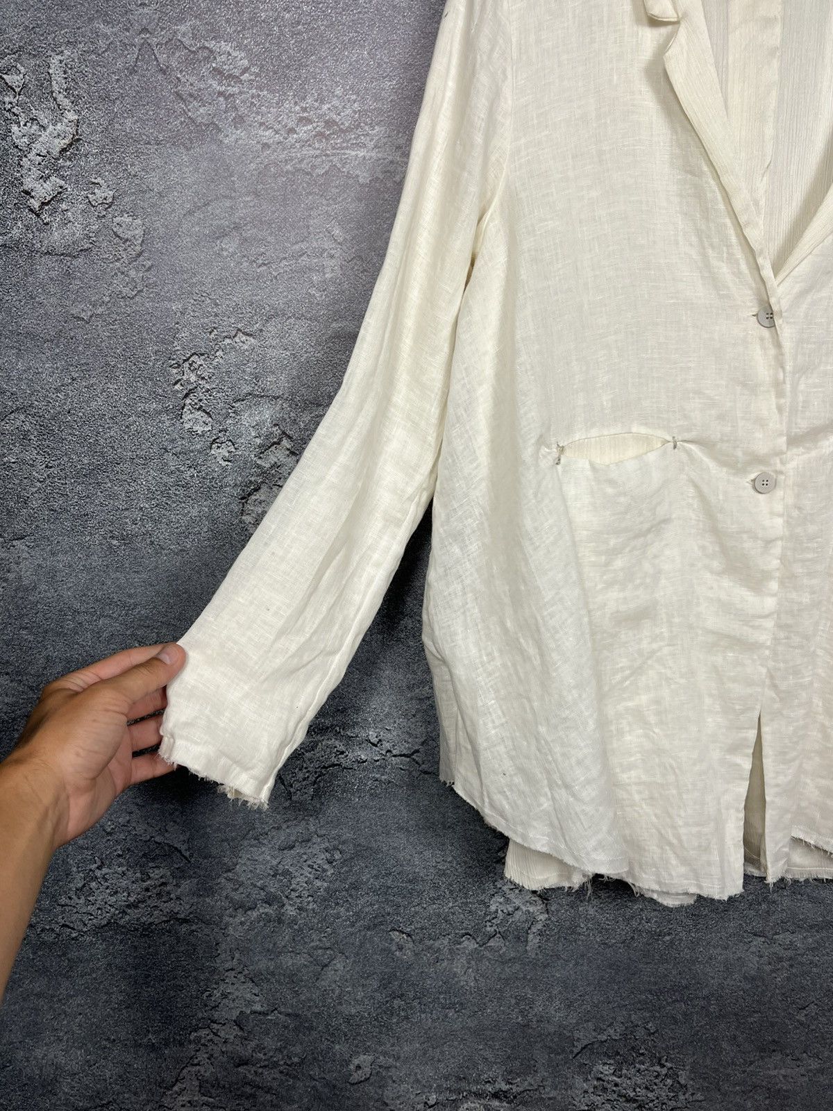 Transit Transit Par-Such Linen Double Button Blazer Jacket Size M / US 6-8 / IT 42-44 - 2 Thumbnail