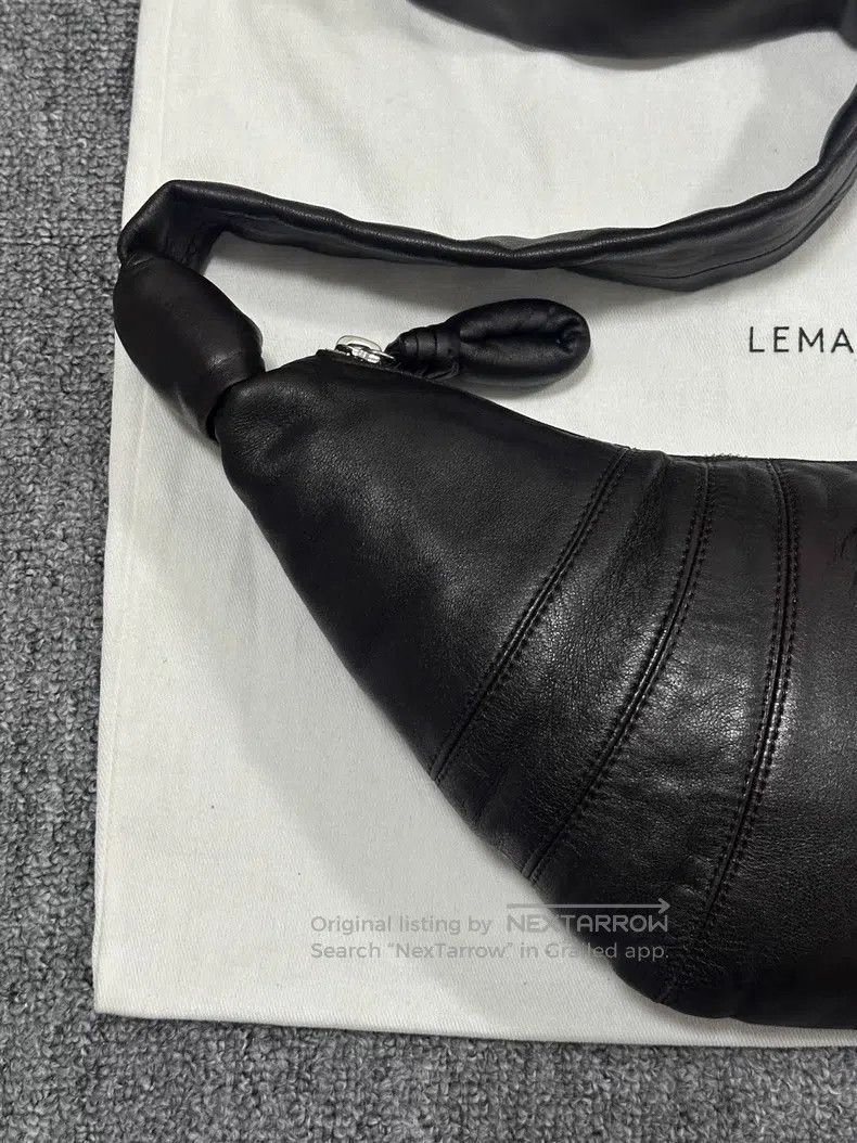 Lemaire LEMAIRE Dark Chocolate Brown Leather Horn Bag Size ONE SIZE - 2 Thumbnail