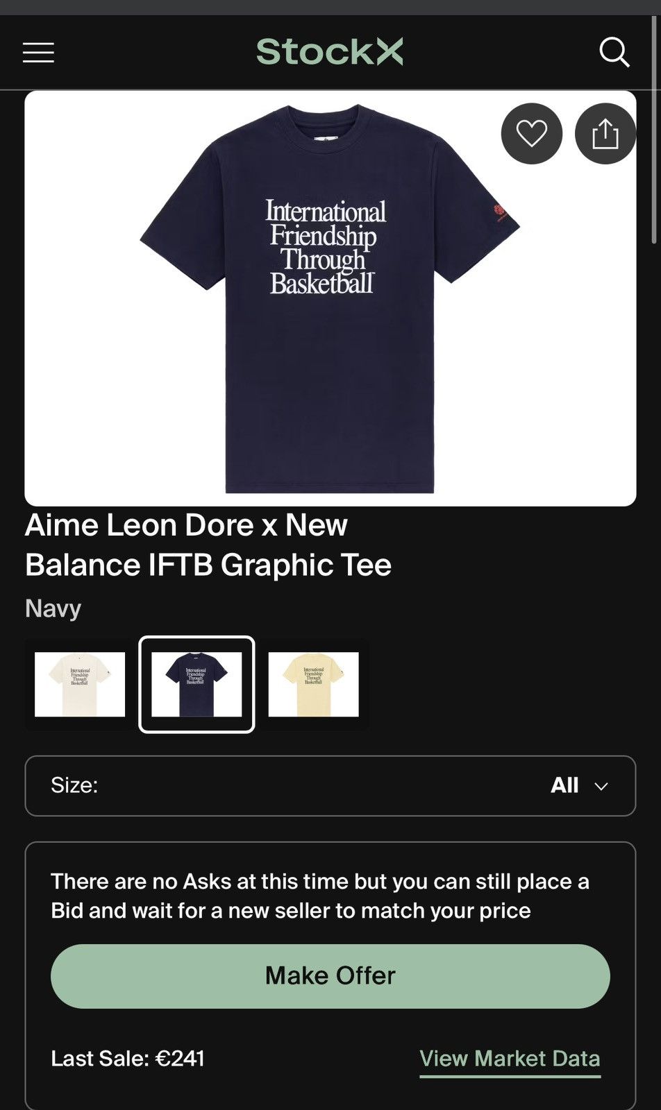 Aime Leon Dore Aime Leon Dore x New Balance IFTB Graphic Tee Size US M / EU 48-50 / 2 - 3 Thumbnail