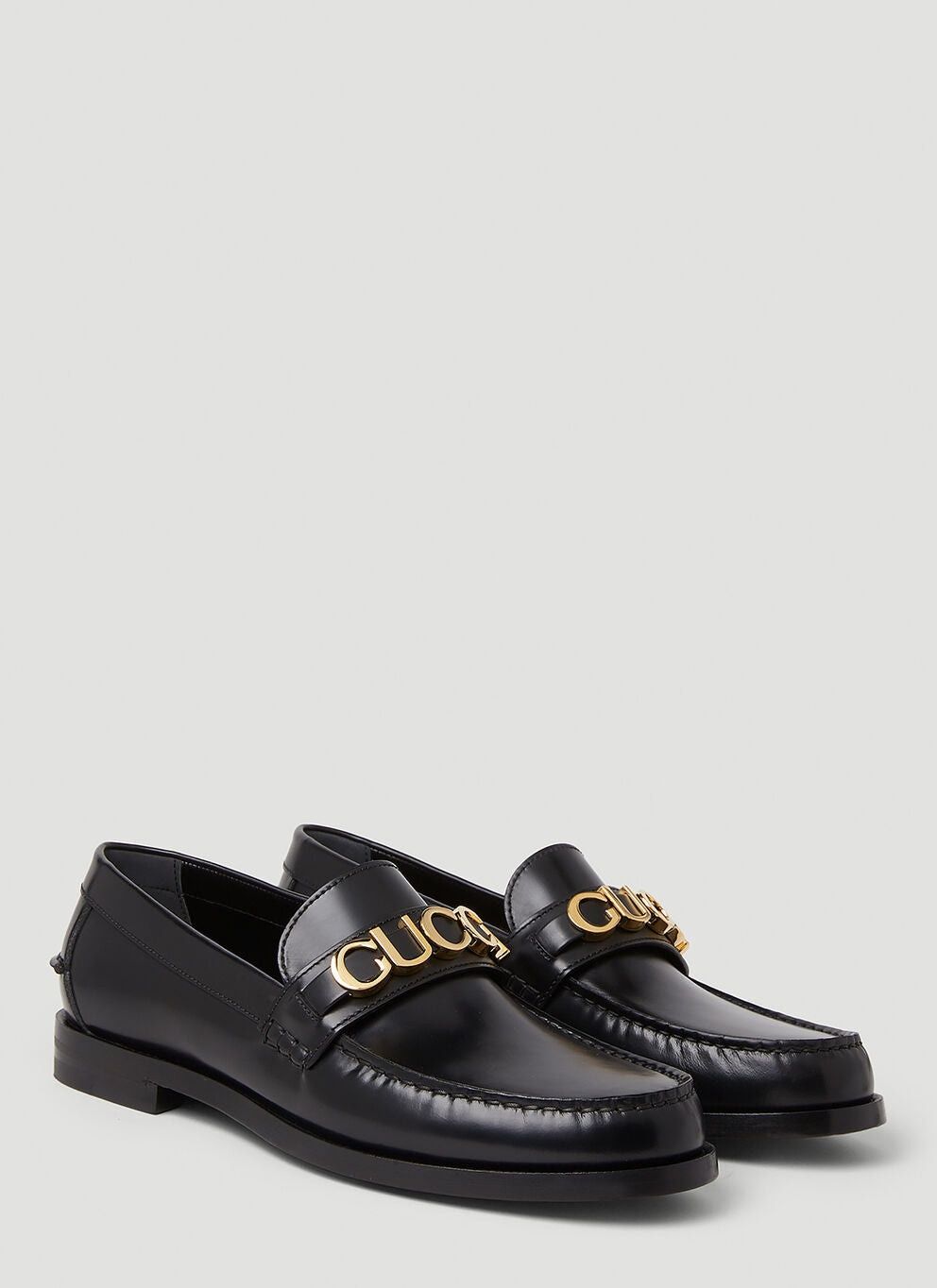 Gucci o1s1wg110625 Men's 'Gucci' Loafers in Black Size US 13 / EU 46 - 2 Thumbnail