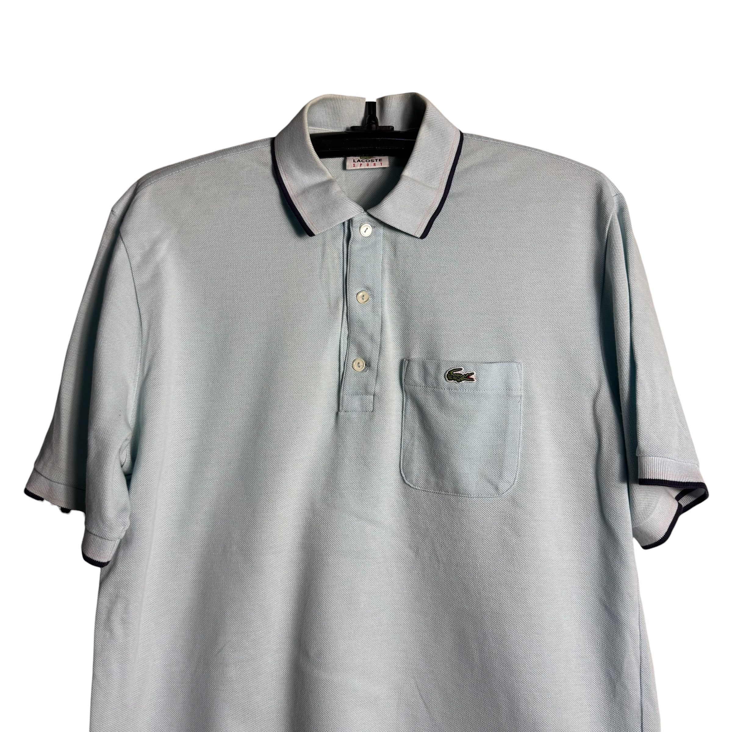 Lacoste 🔥RARE🔥Vintage Lacoste Sport Single Pocket Polo Shirt Size US XXL / EU 58 / 5 - 2 Thumbnail