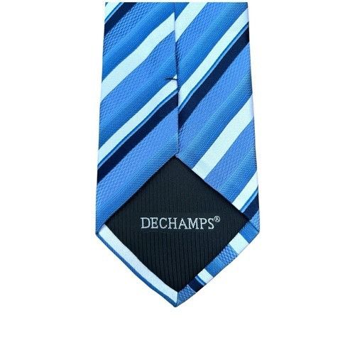 Other Hand Made DECHAMPS 100% Silk Striped Tie. Size ONE SIZE - 3 Thumbnail