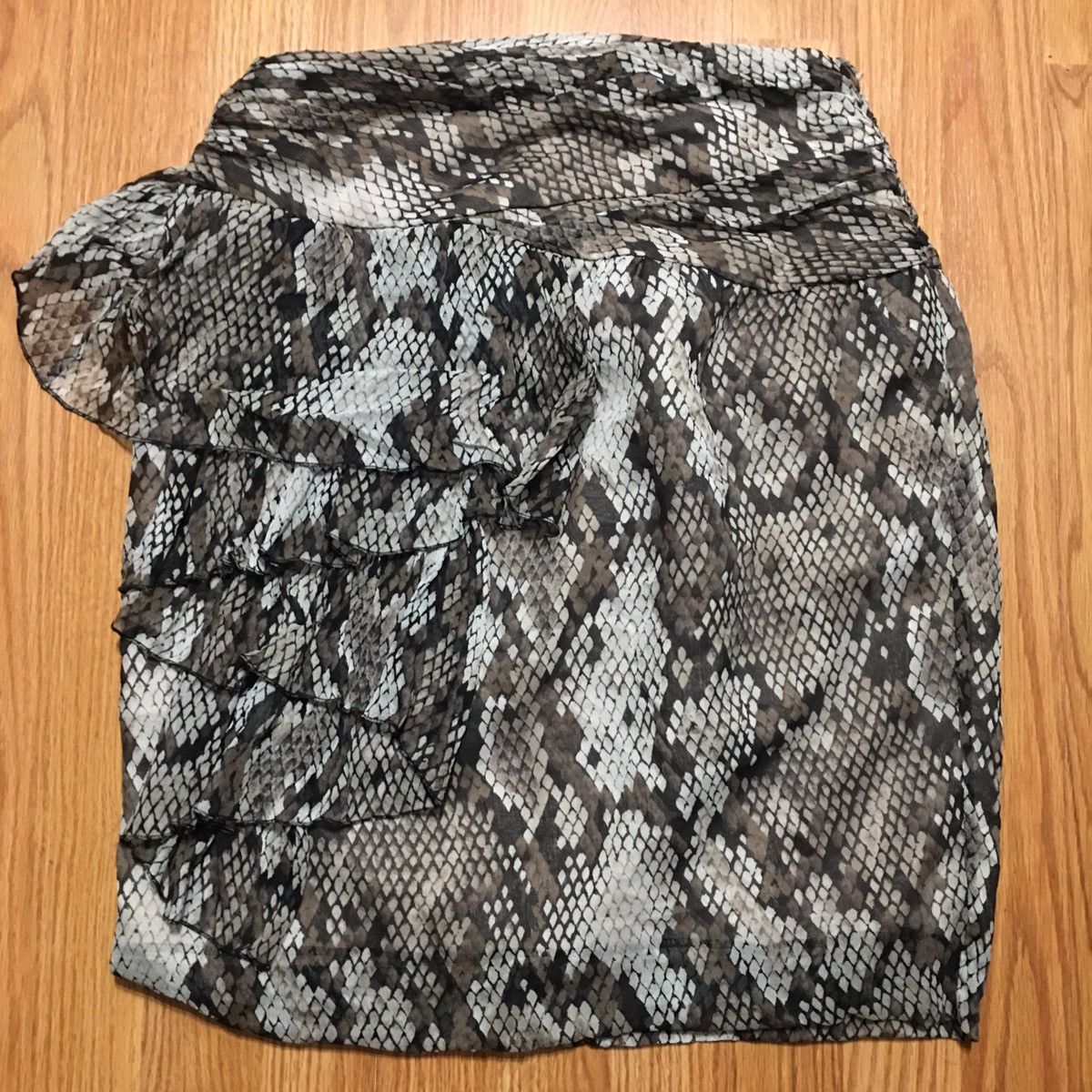 Moschino MOSCHINO Cheap and Chic Silk Snake Print Skirt IT44 US10 Size 30" / US 8 / IT 44 - 6 Thumbnail