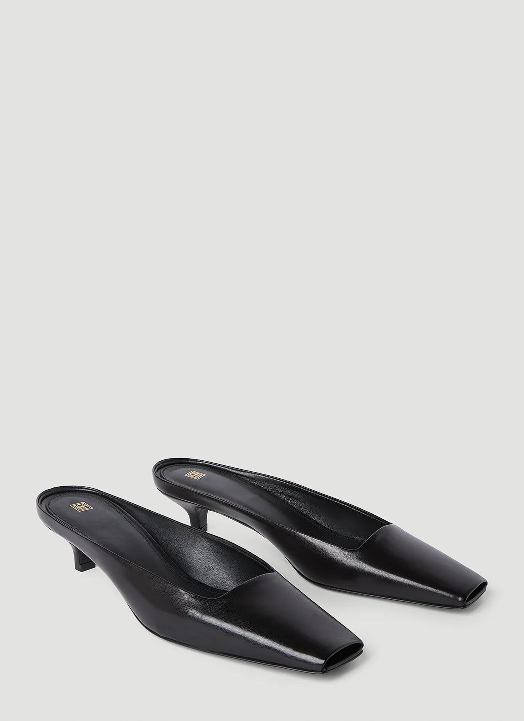 Toteme o1mle0525 Mules in Black Size US 7 / IT 37 - 2 Thumbnail