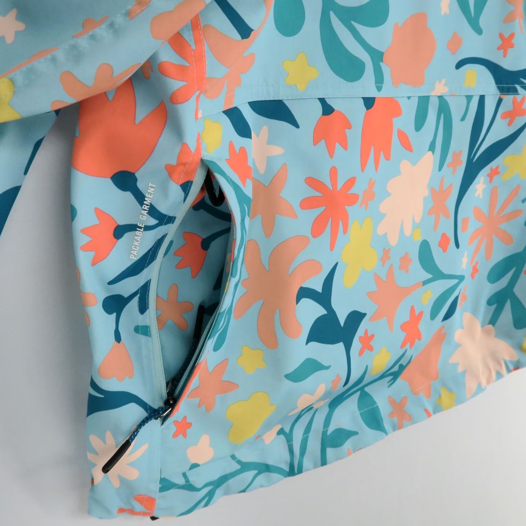 Nike Nike Repel Anorak Jacket Womens M Blue Floral Half Zip Hooded Bully Pulpit Golf Size M / US 6-8 / IT 42-44 - 4 Thumbnail