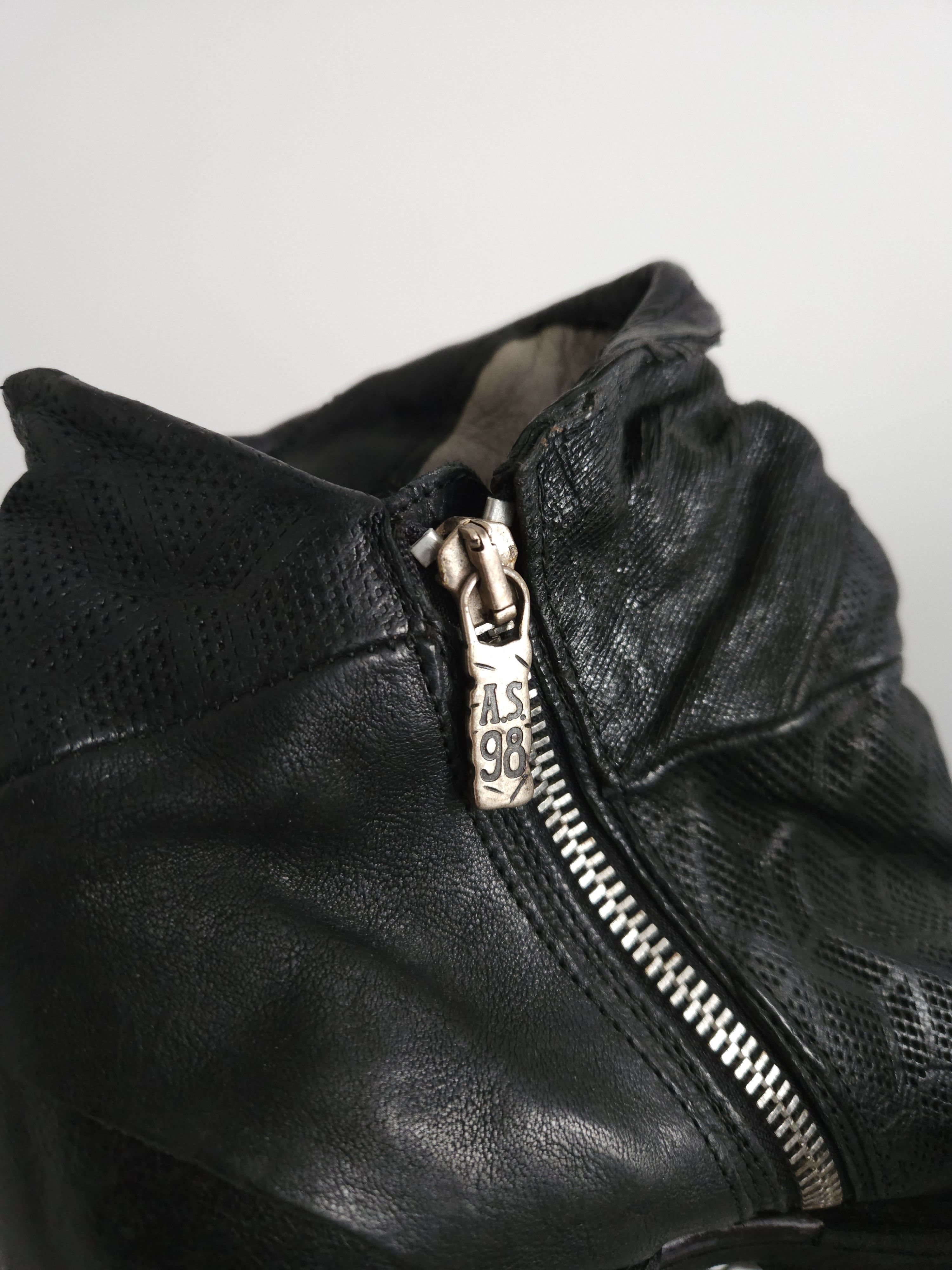A.S.98 Archive AS98 black layered leather side zip ankle boots Size US 7 / IT 37 - 18 Thumbnail