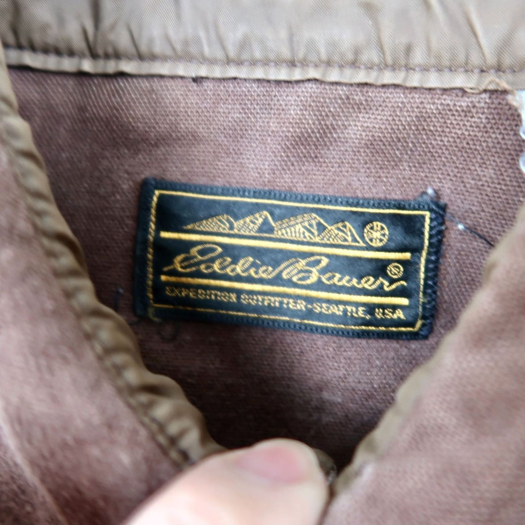 Eddie Bauer Vintage Eddie Bauer Moleskin Long Sleeve Button-Up Shirt Mens M Brown Cotton Western 80s 70s Retro USA Classic Pockets Size US M / EU 48-50 / 2 - 4 Thumbnail